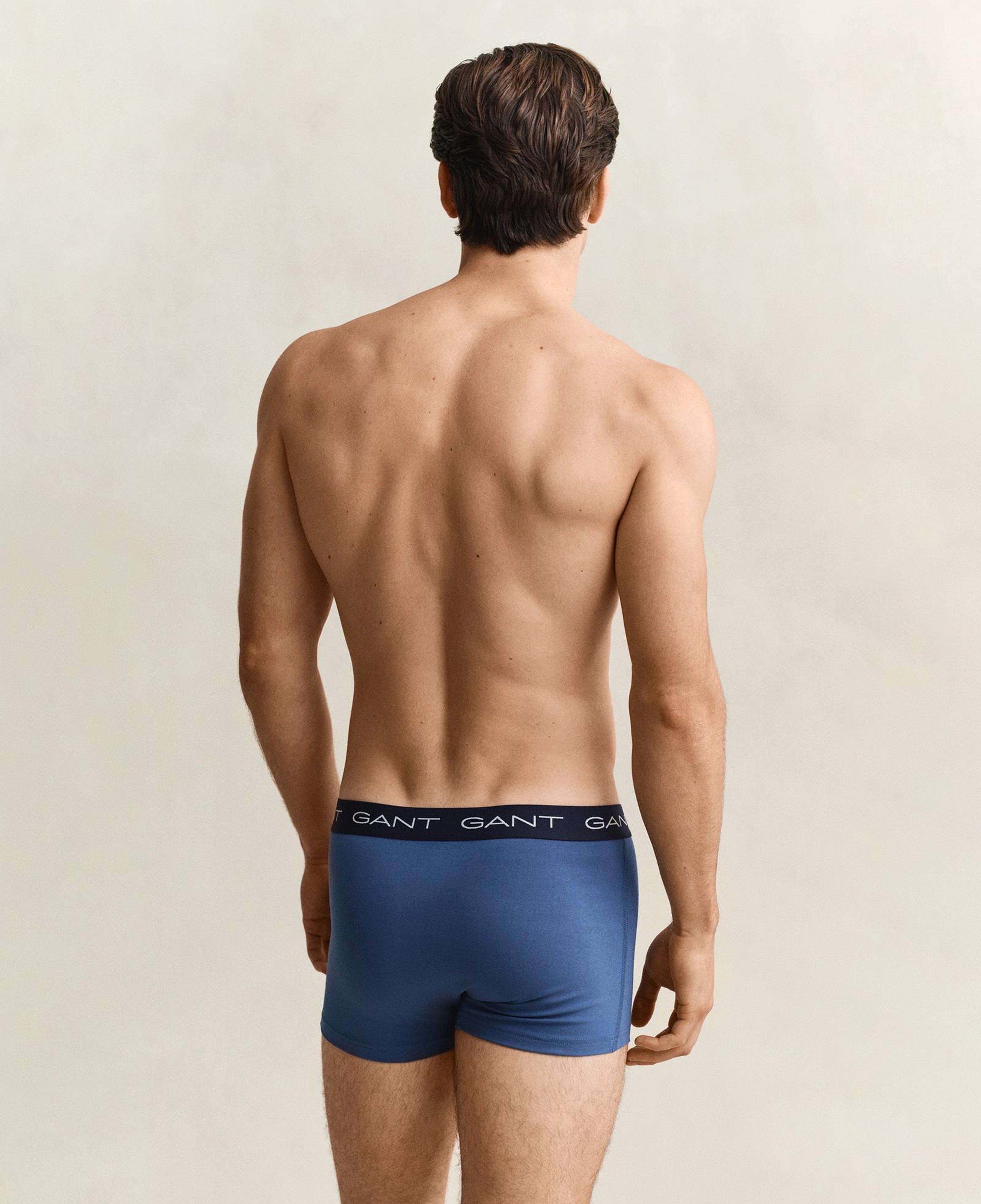 GANT Erkek Mavi Düz Boxer
