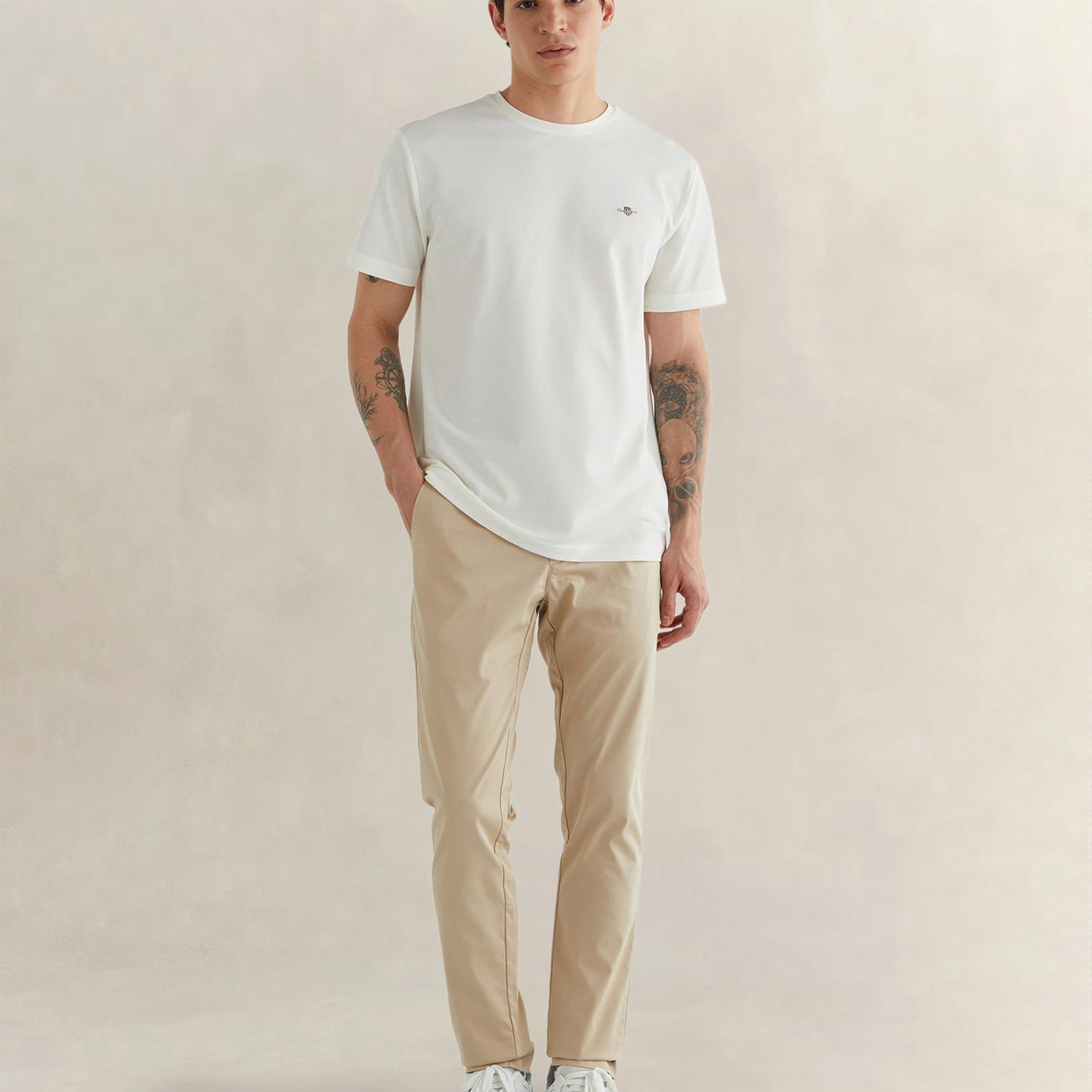 GANT Erkek Bej Slim Fit Pantolon