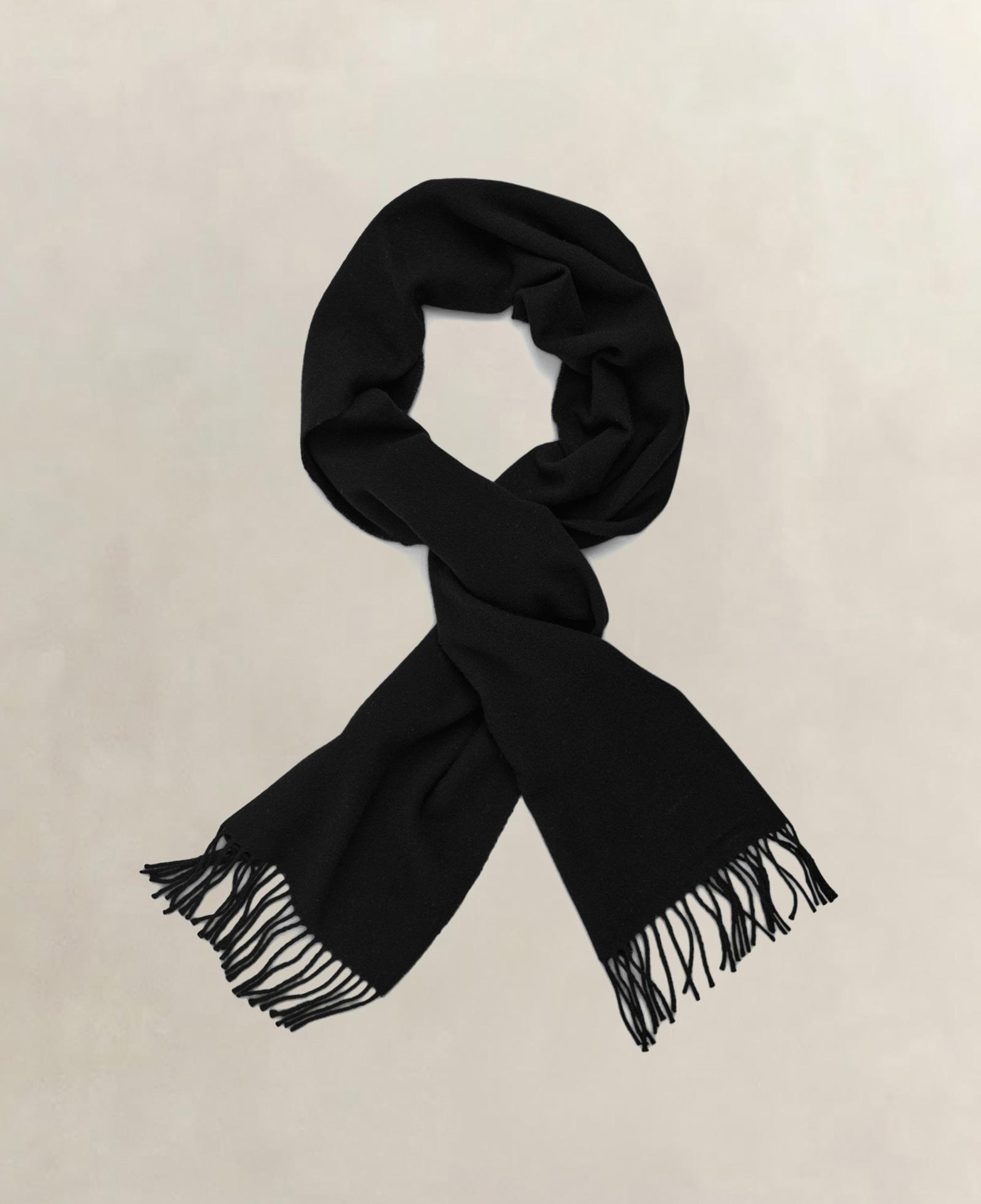 GANT Unisex Siyah Logolu Atkı
