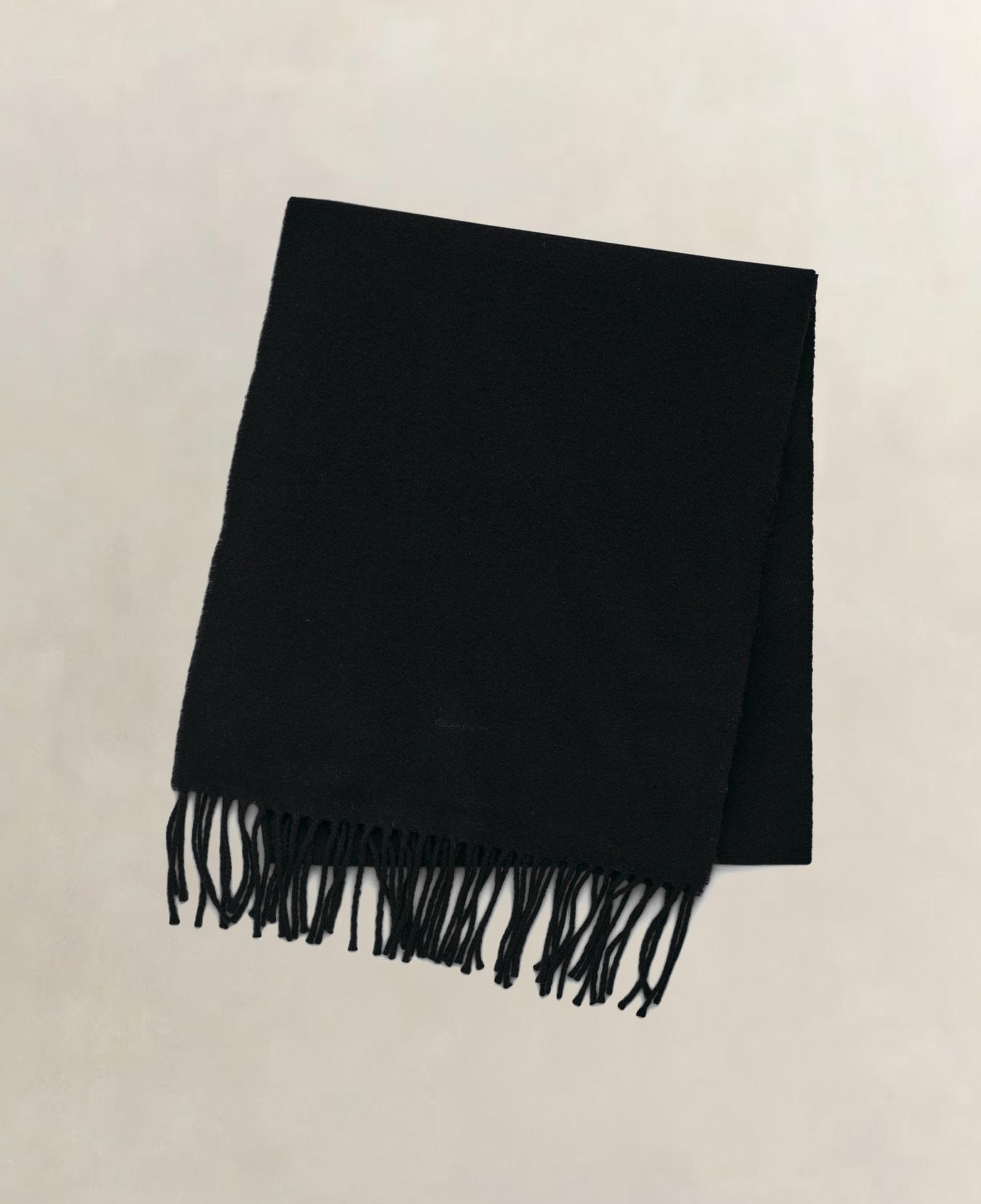 GANT Unisex Siyah Logolu Atkı