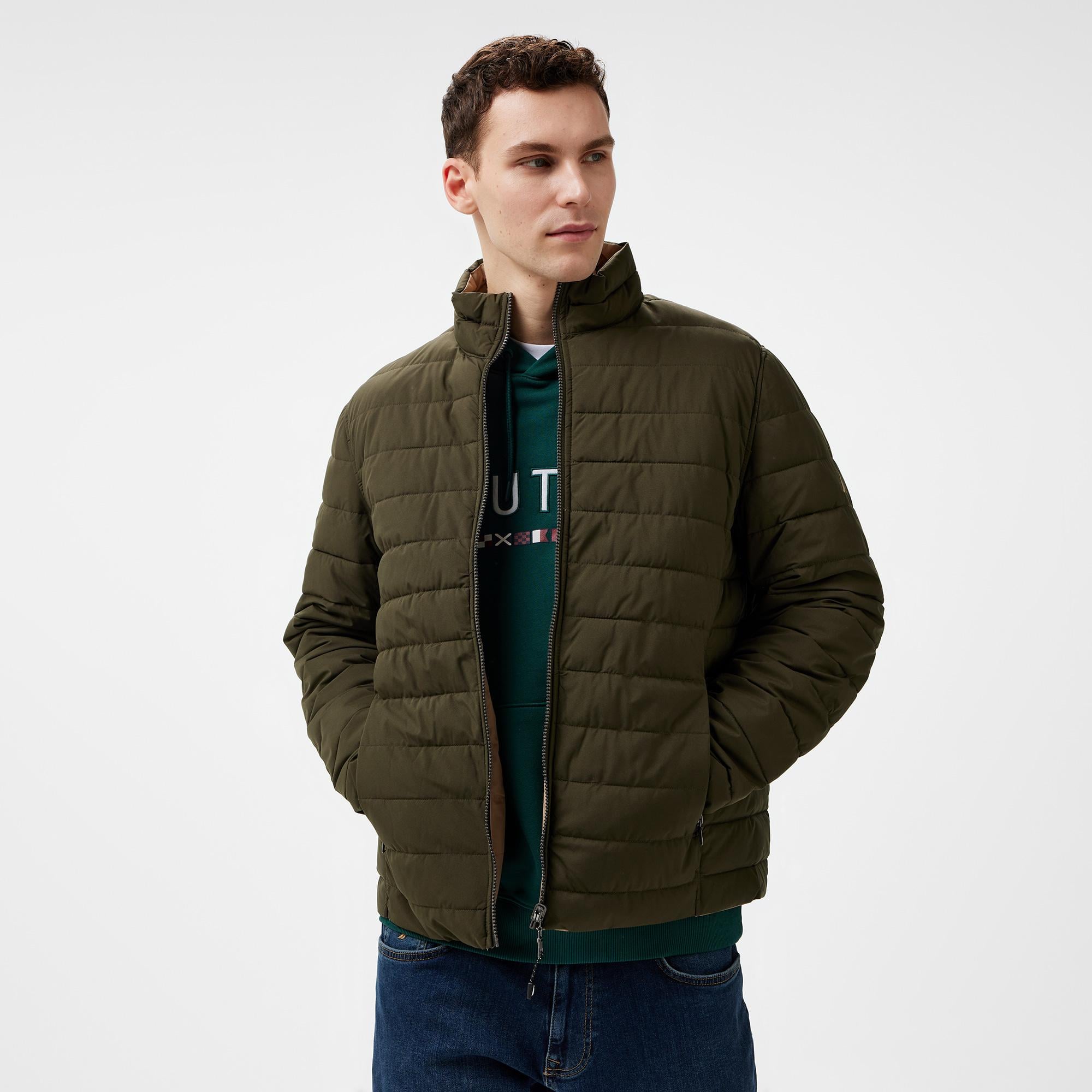 Nautica Erkek Yeşil Çift Taraflı Mont