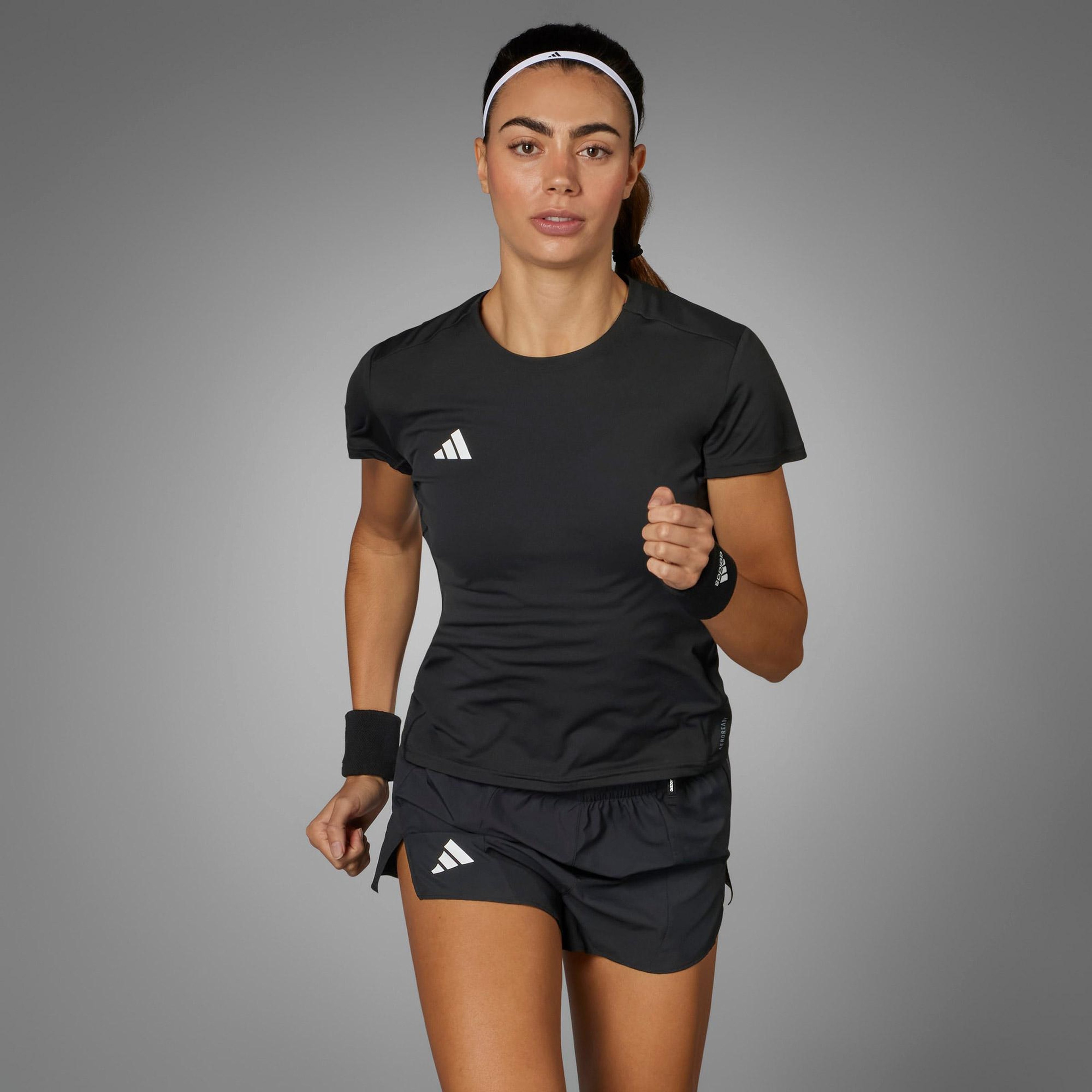 adidas Adizero E Tee Kadın Siyah Günlük T-Shirt