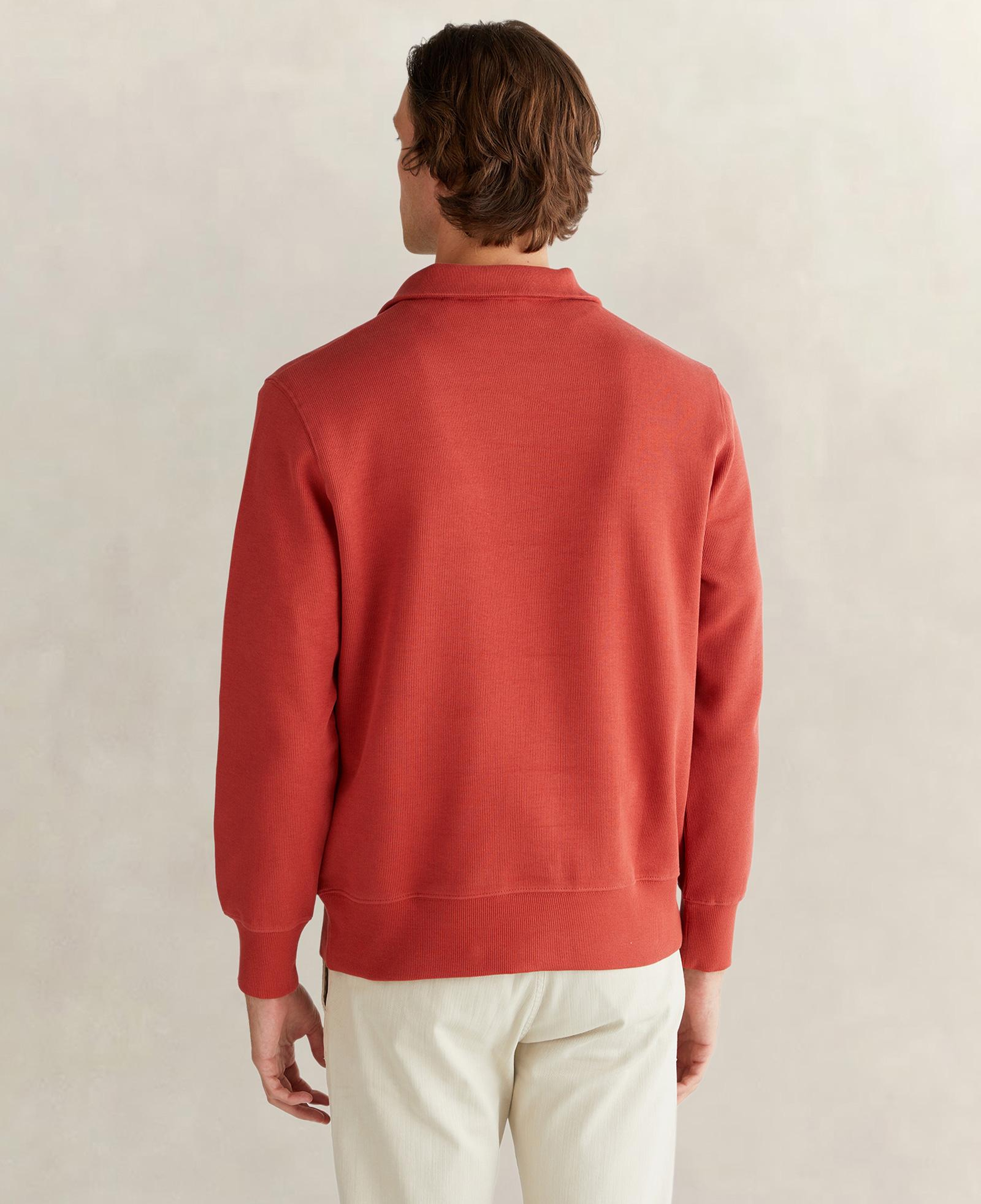 GANT Erkek Kırmızı Regular Fit Yarım Fermuarlı Sweatshirt