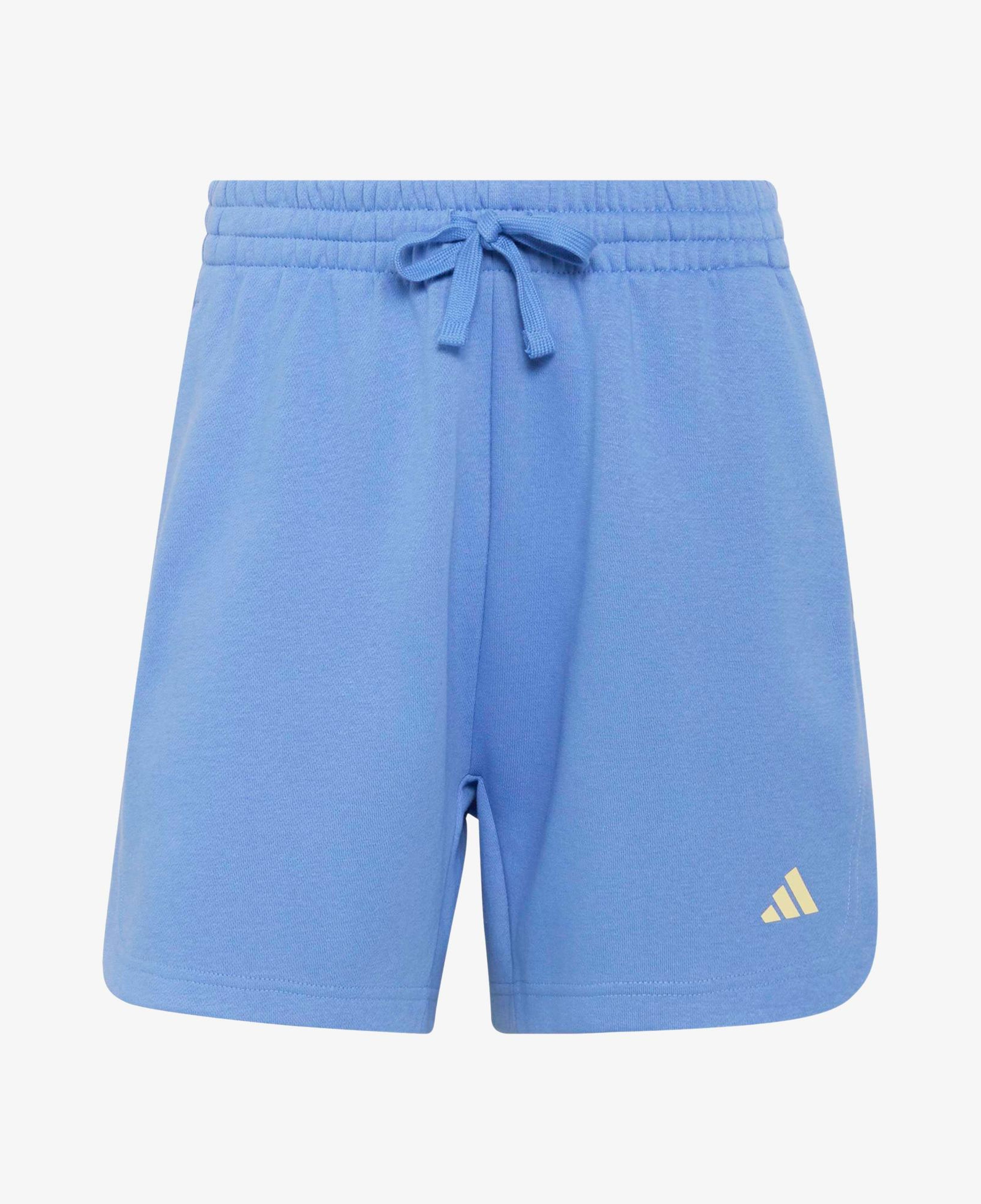 adidas 3 Stripes Studio Polar Kadın Mavi Antrenman Şortu