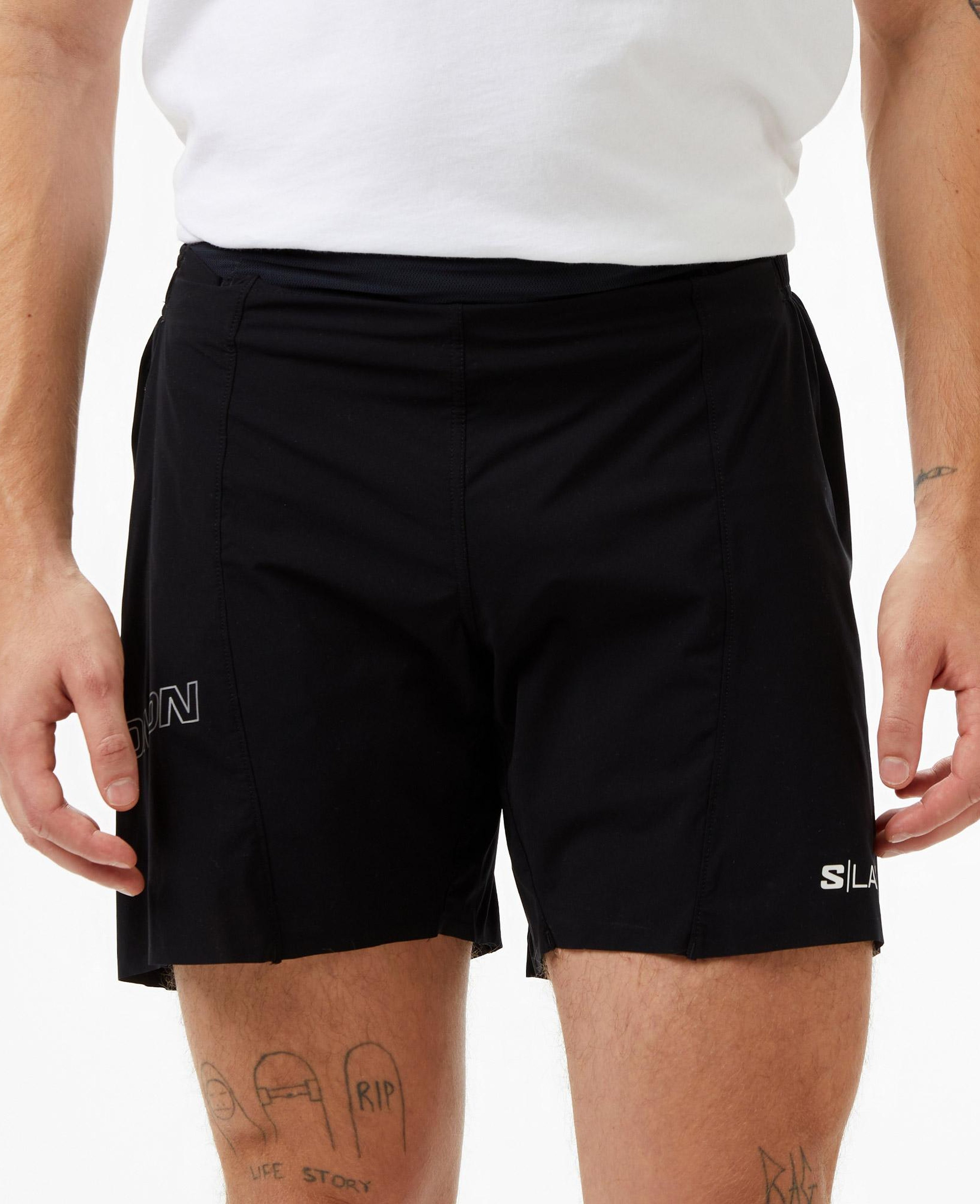 Salomon S/Lab Sense 6 Erkek Siyah Koşu Şortu
