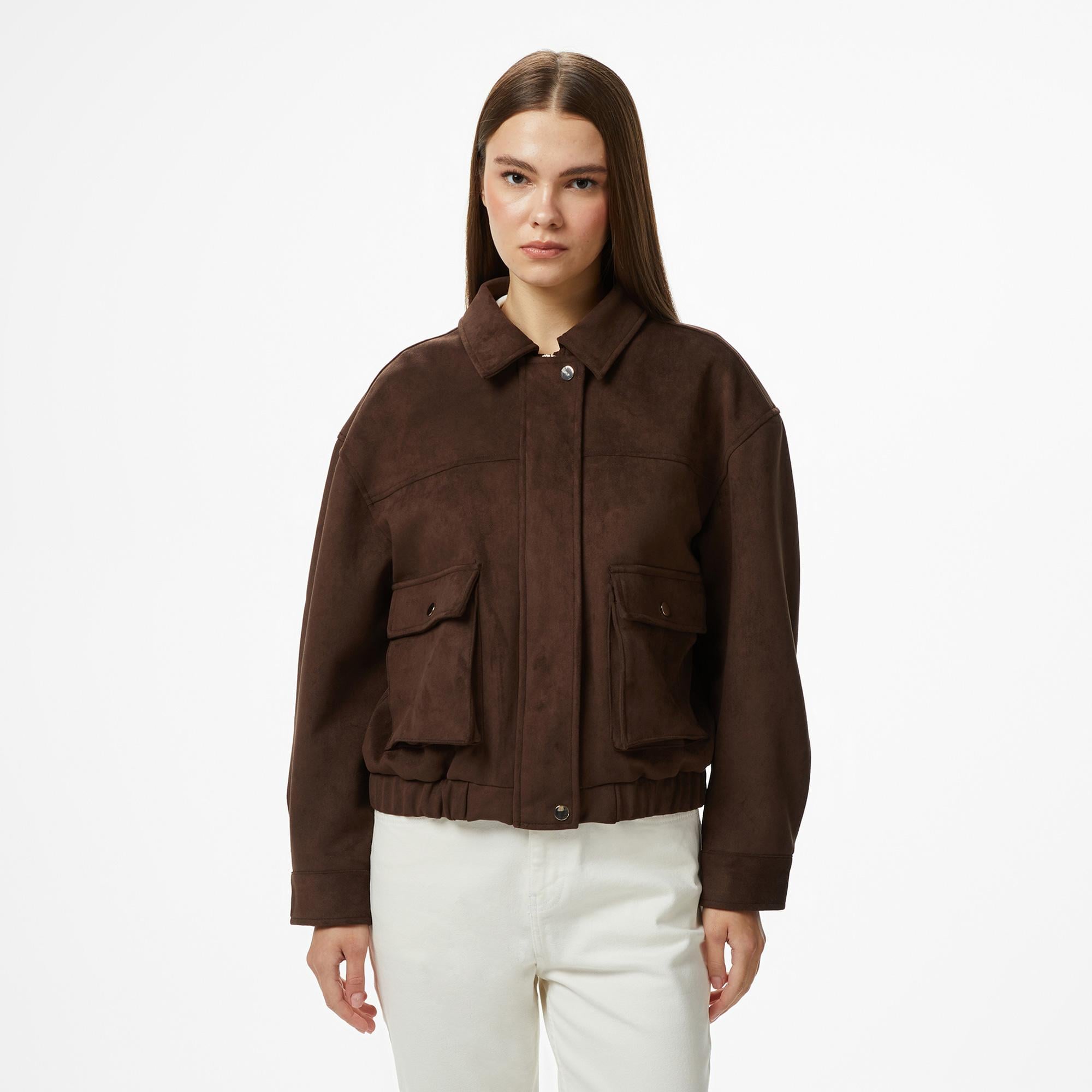 Nautica Kadın Kahverengi Regular Fit Ceket