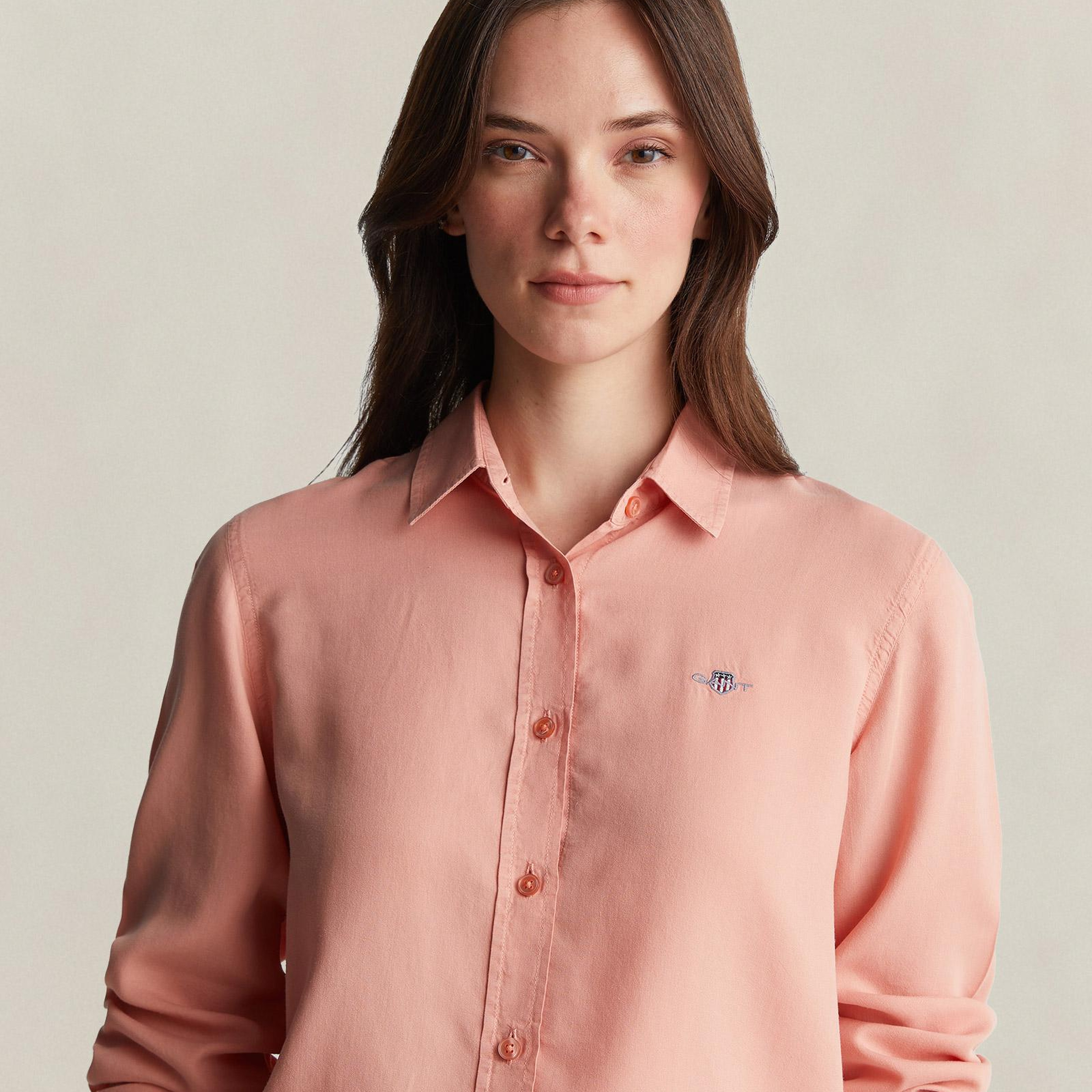 GANT Kadın Pembe Regular Fit Gömlek