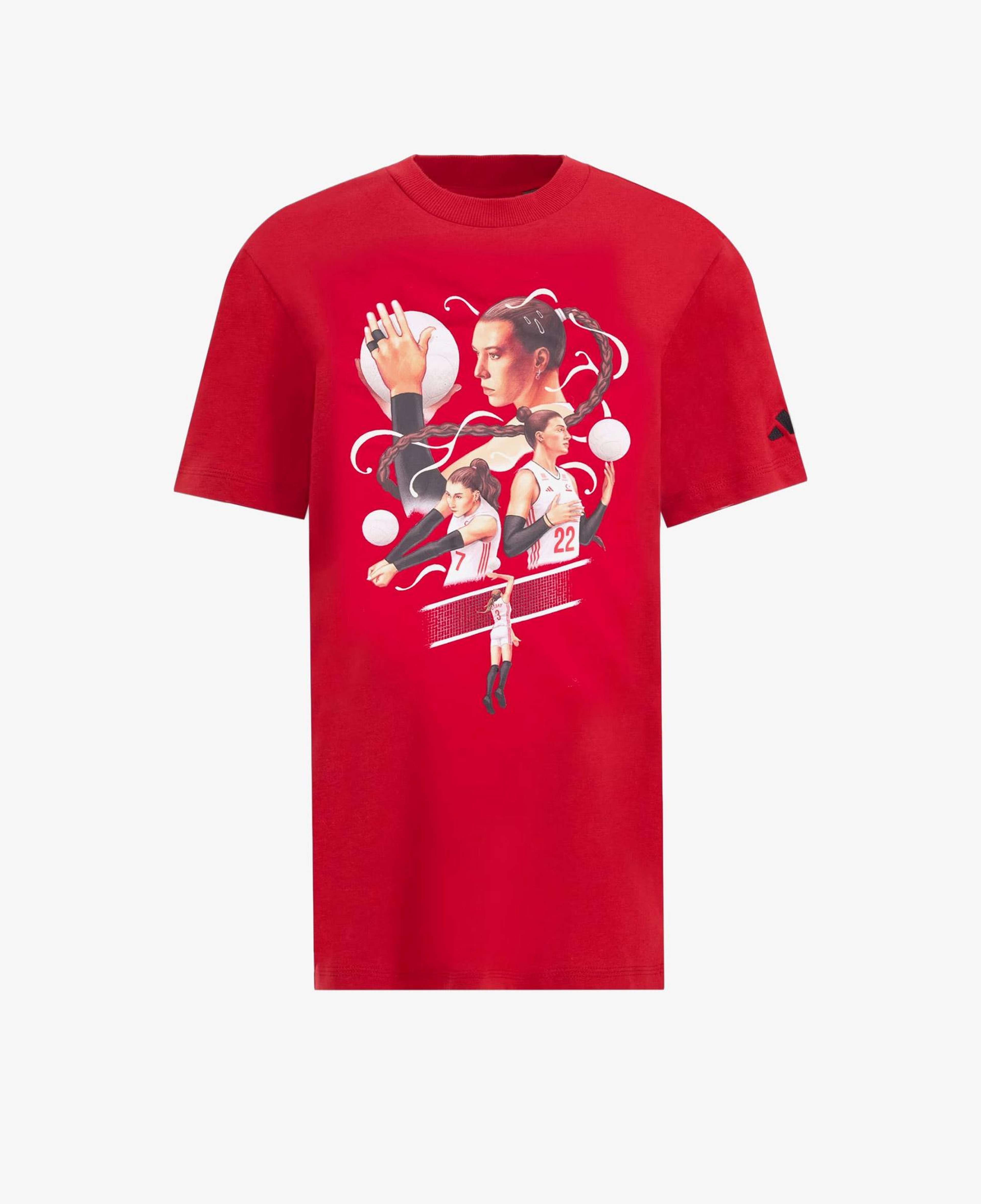 adidas Filenin Sultanları Çocuk Grafik Kırmızı T-Shirt