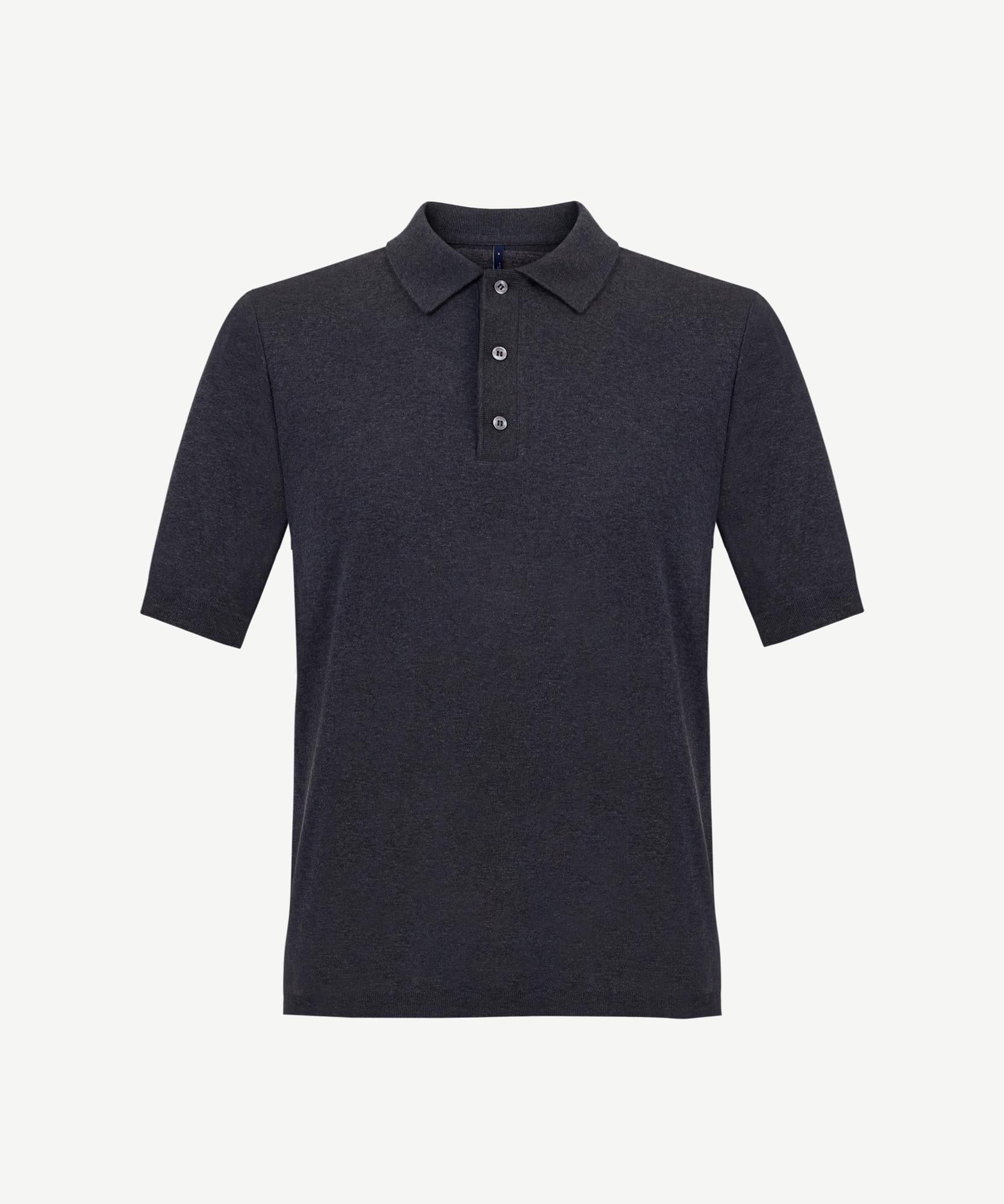 YARGICI Pamuk Regular Polo Yaka Kısa Kol Kazak