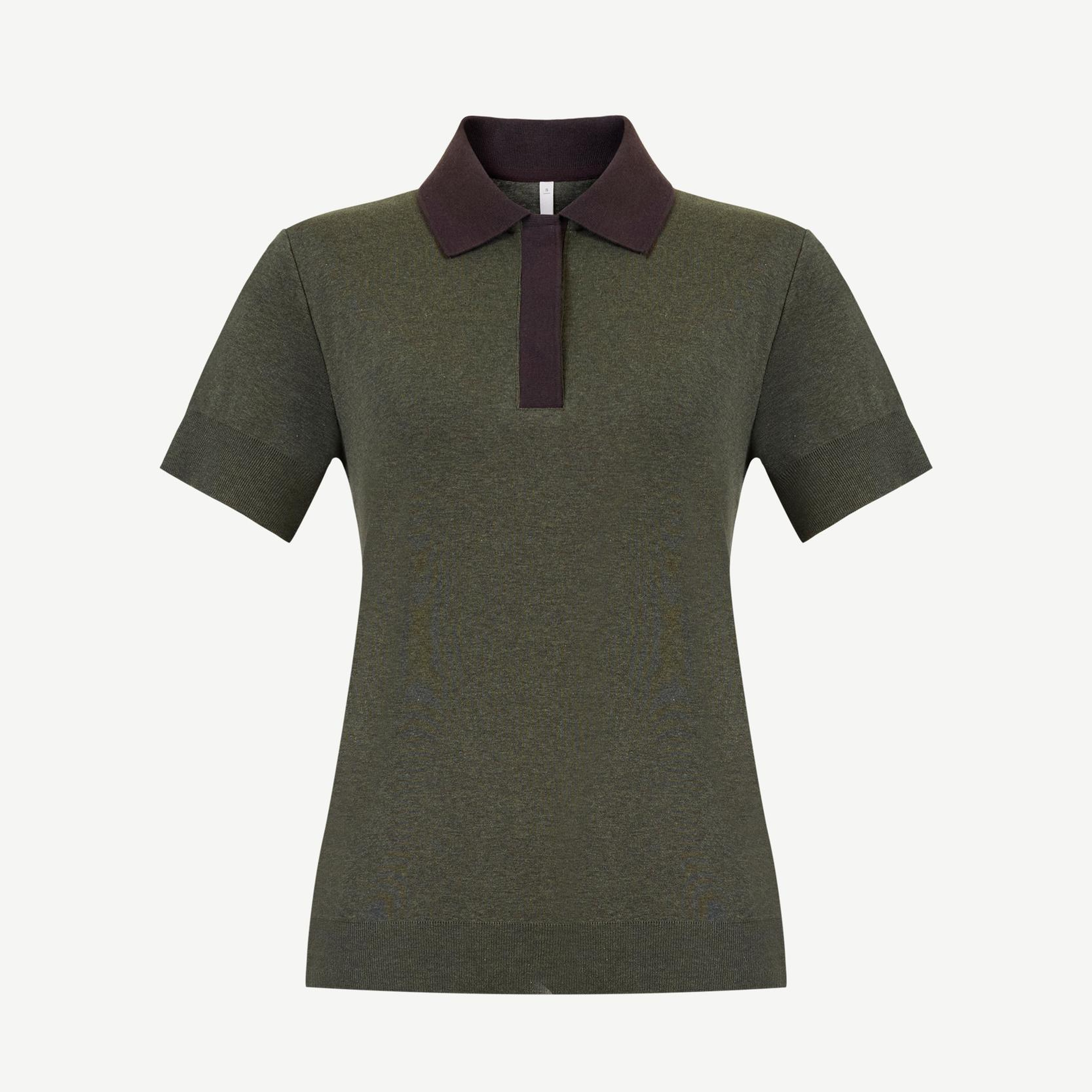 YARGICI Pamuk Regular Polo Yaka Kısa Kol Kazak