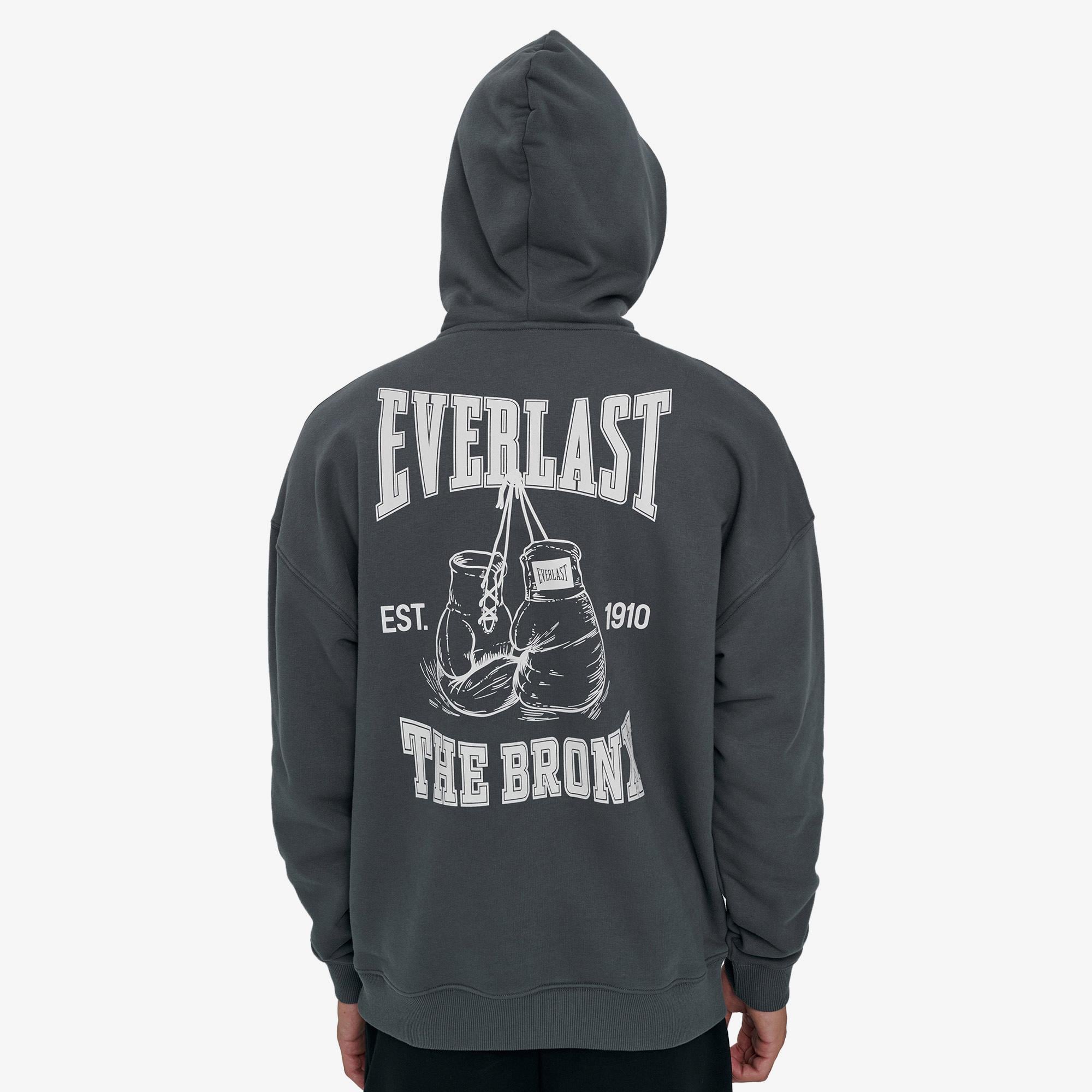 Everlast Graphic Gloves Oversize Erkek Gri Günlük Sweatshirt