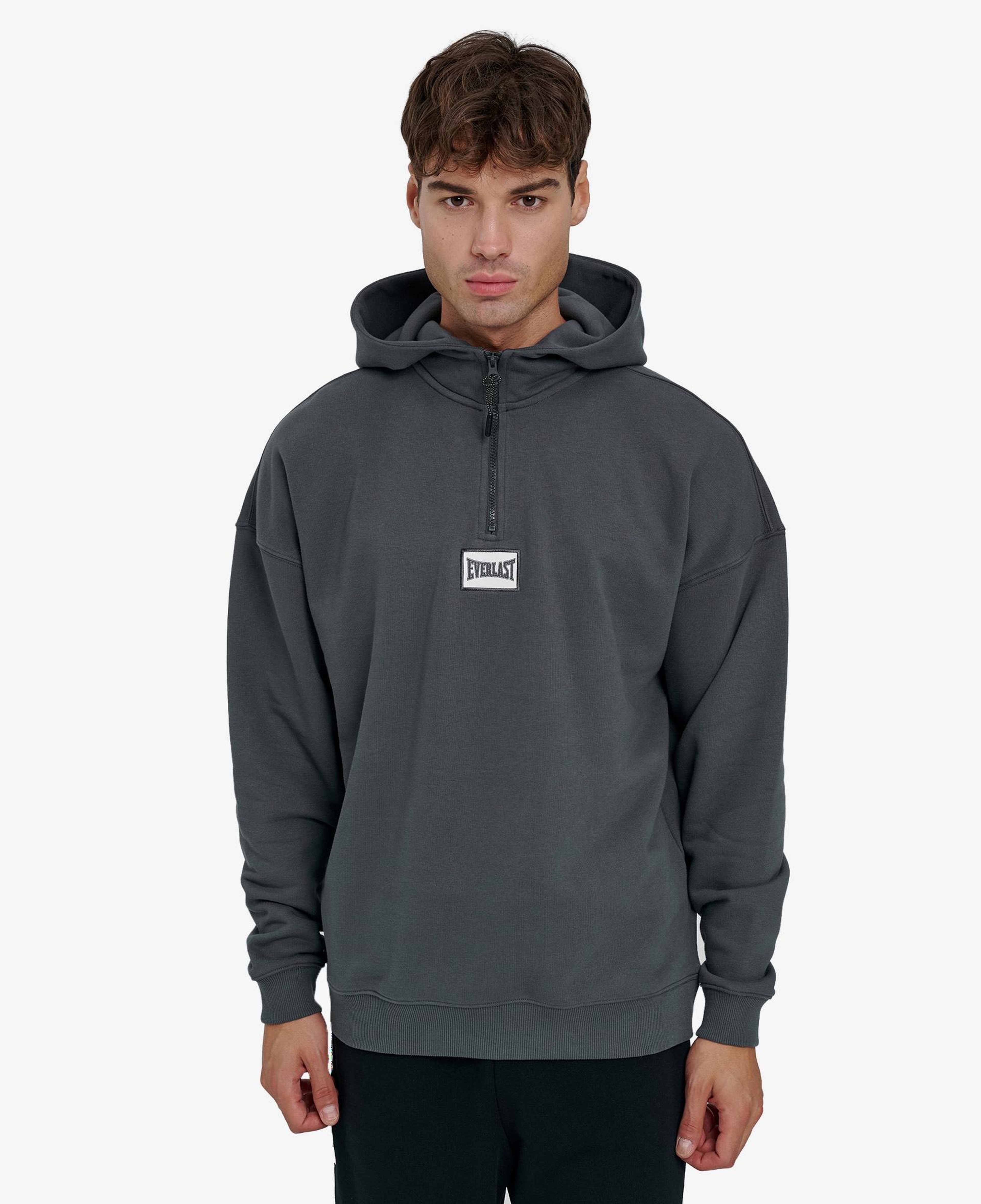 Everlast Graphic Gloves Oversize Erkek Gri Günlük Sweatshirt
