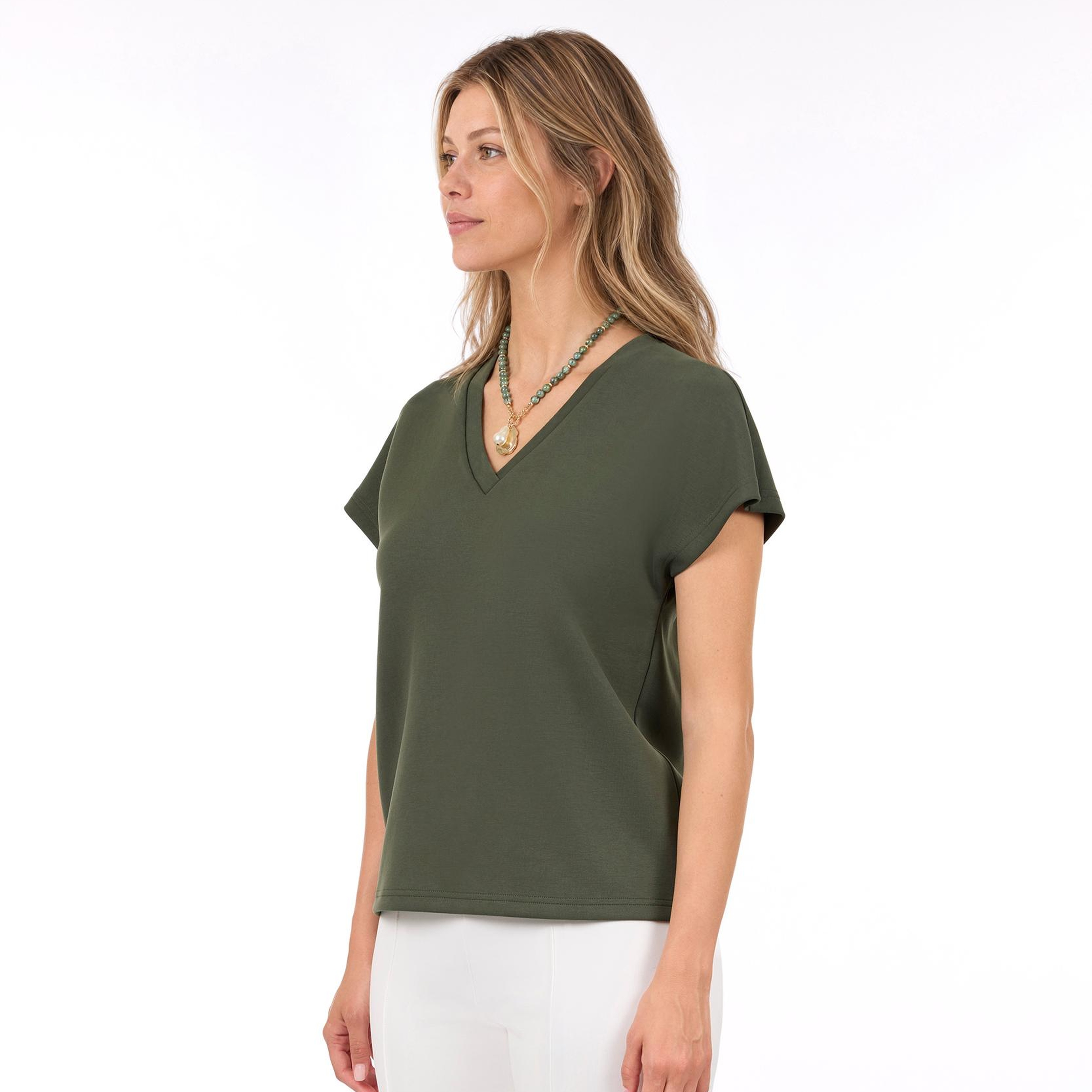 YARGICI Regular V Yaka Kısa Kol T-shirt