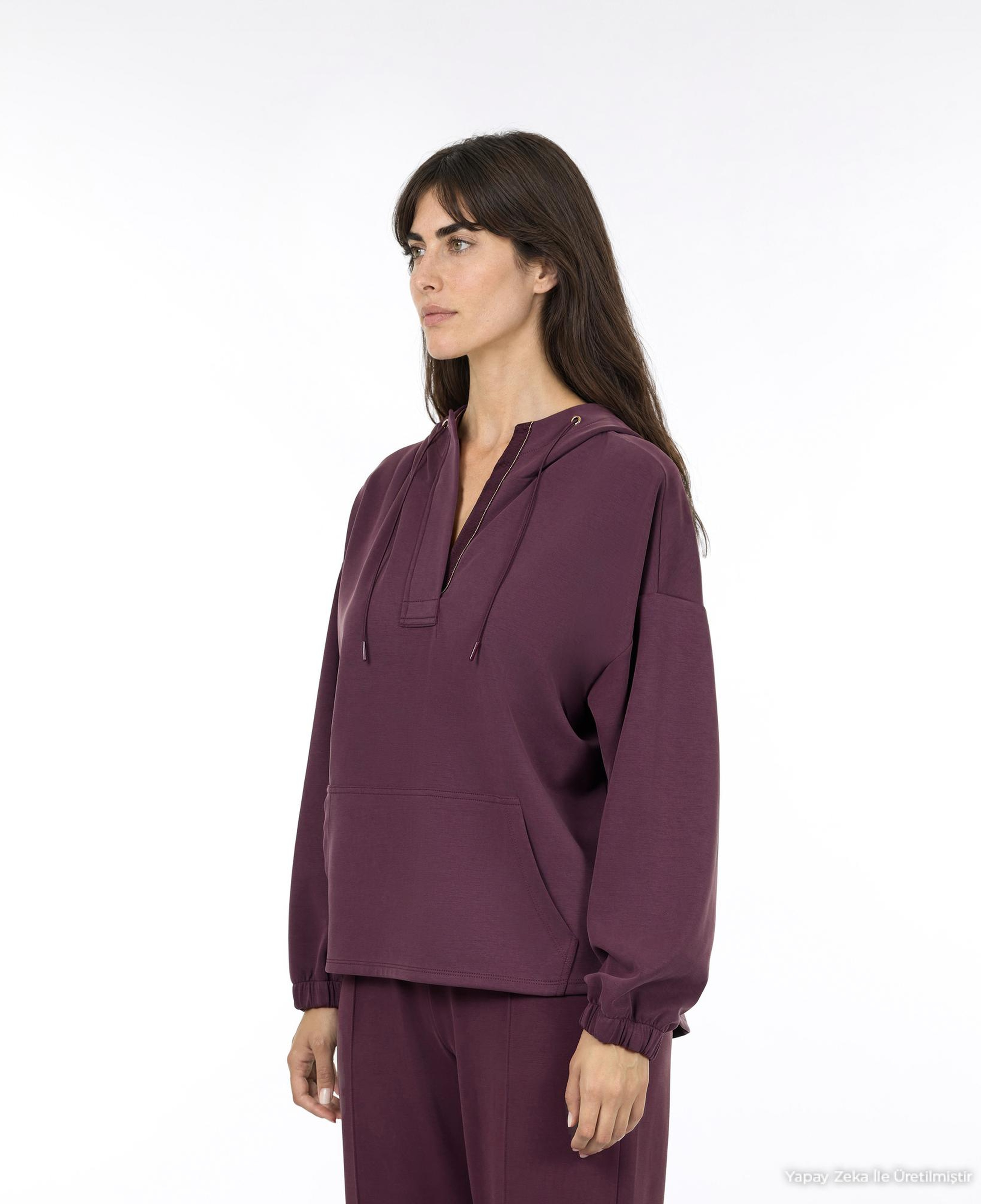 YARGICI Regular Kapüşonlu Yaka Uzun Kol Sweatshirt