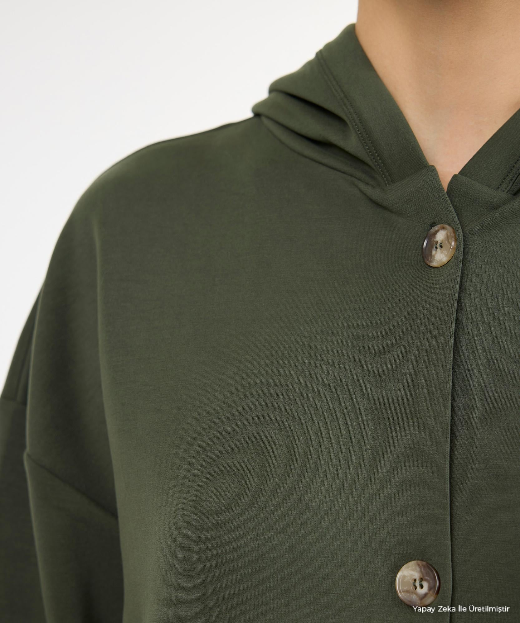 YARGICI Regular Kapüşonlu Yaka Uzun Kol Sweatshirt