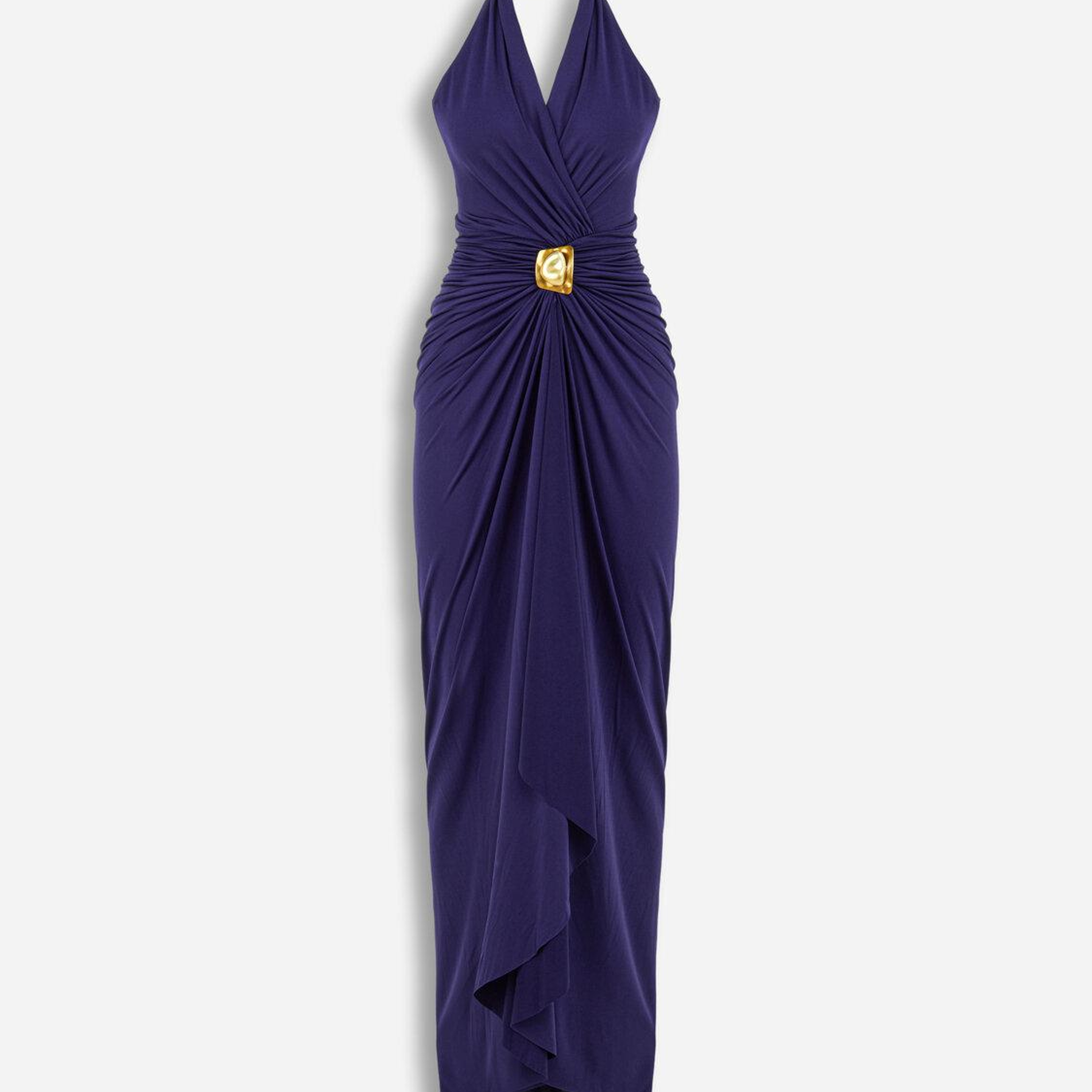 Halter Yaka Maxi Elbise