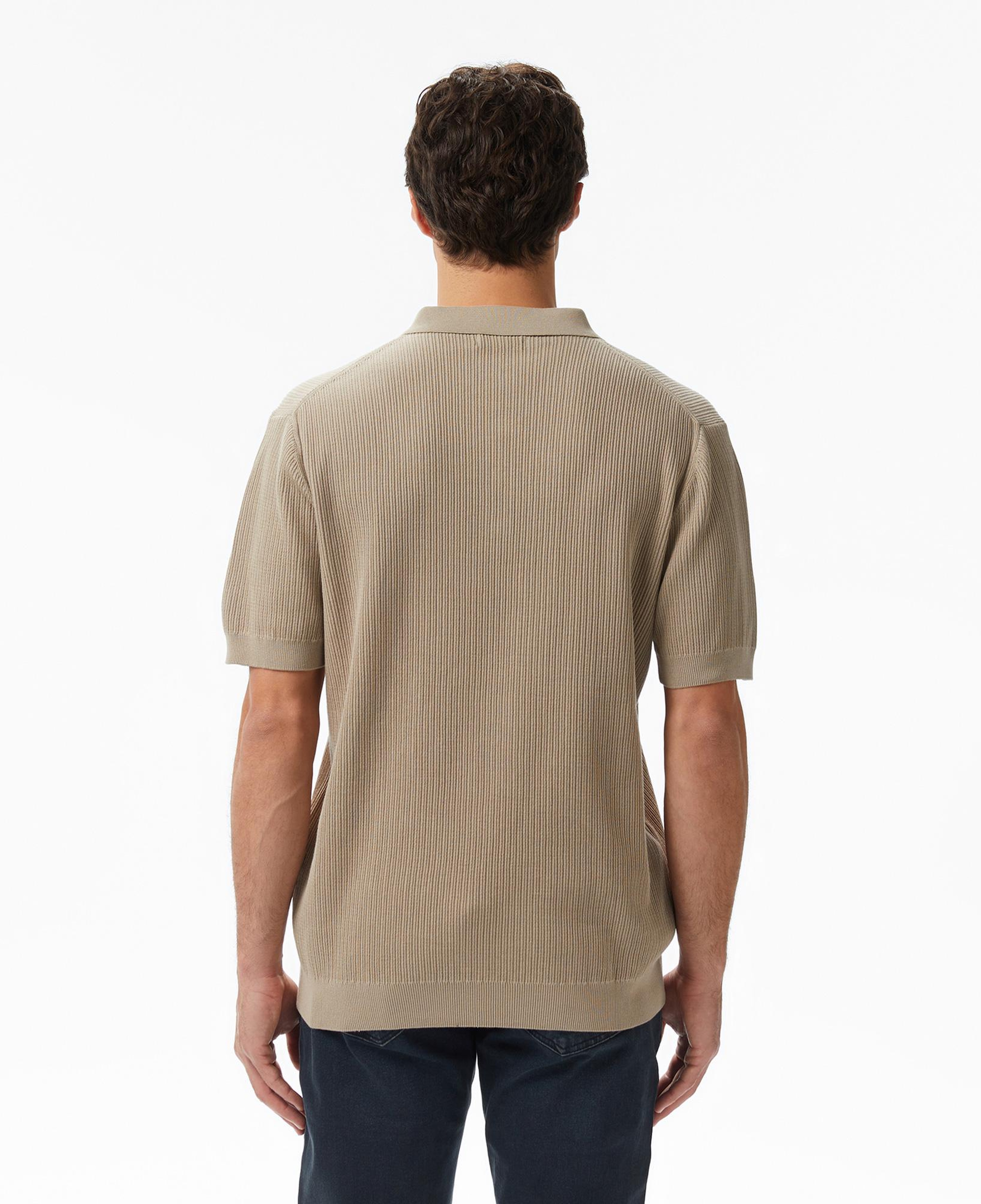 Nautica Erkek Bej Regular Fit Kısa Kollu Triko