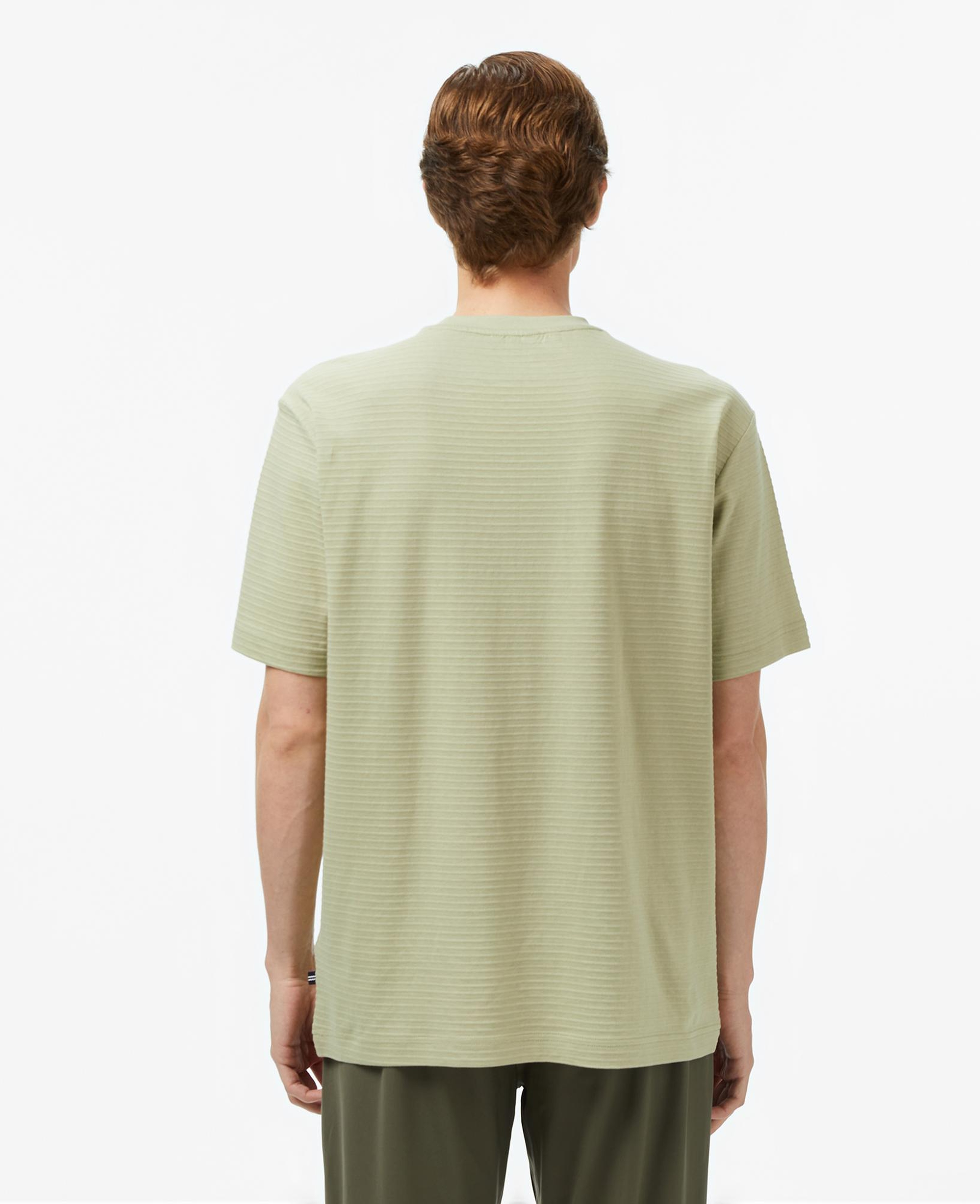 Nautica Erkek Yeşil Regular Fit Çizgili T-Shirt