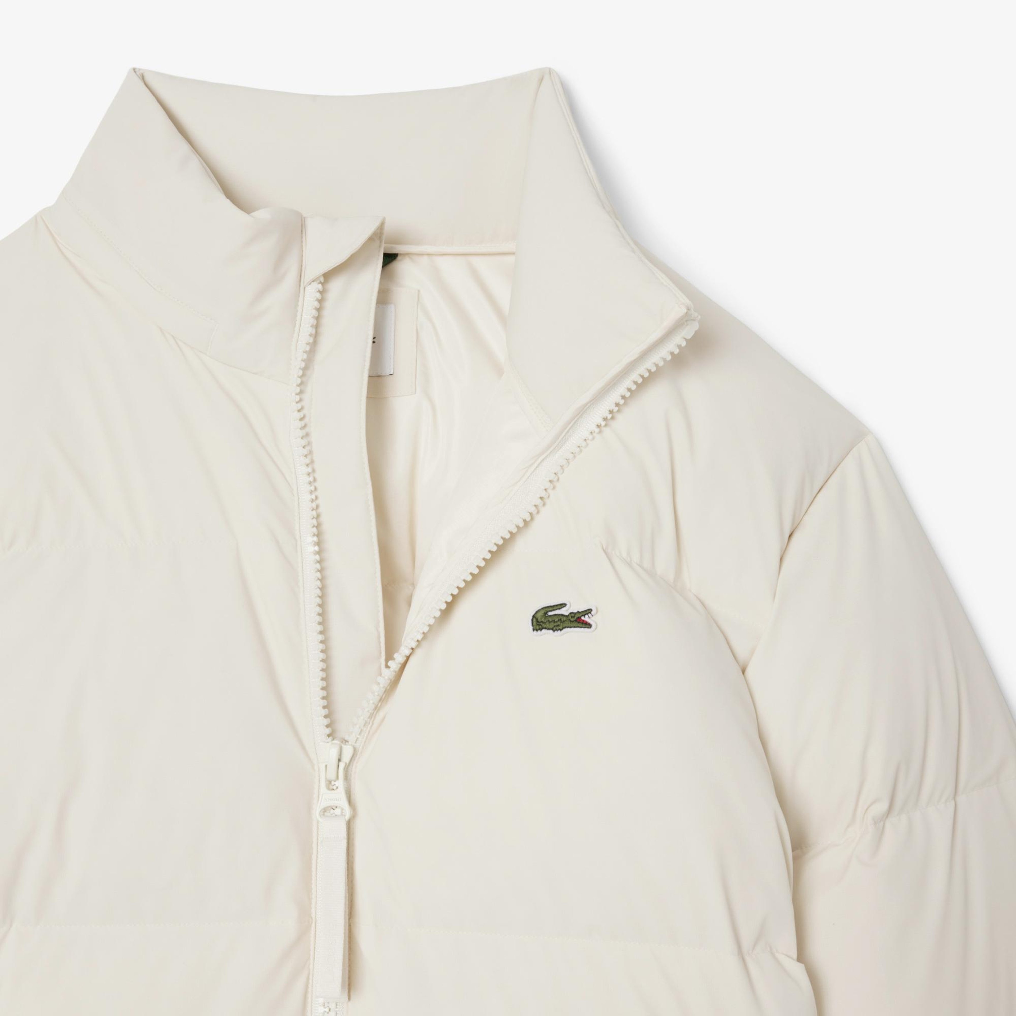 Erkek Relaxed Fit Kapüşonlu Krem Mont