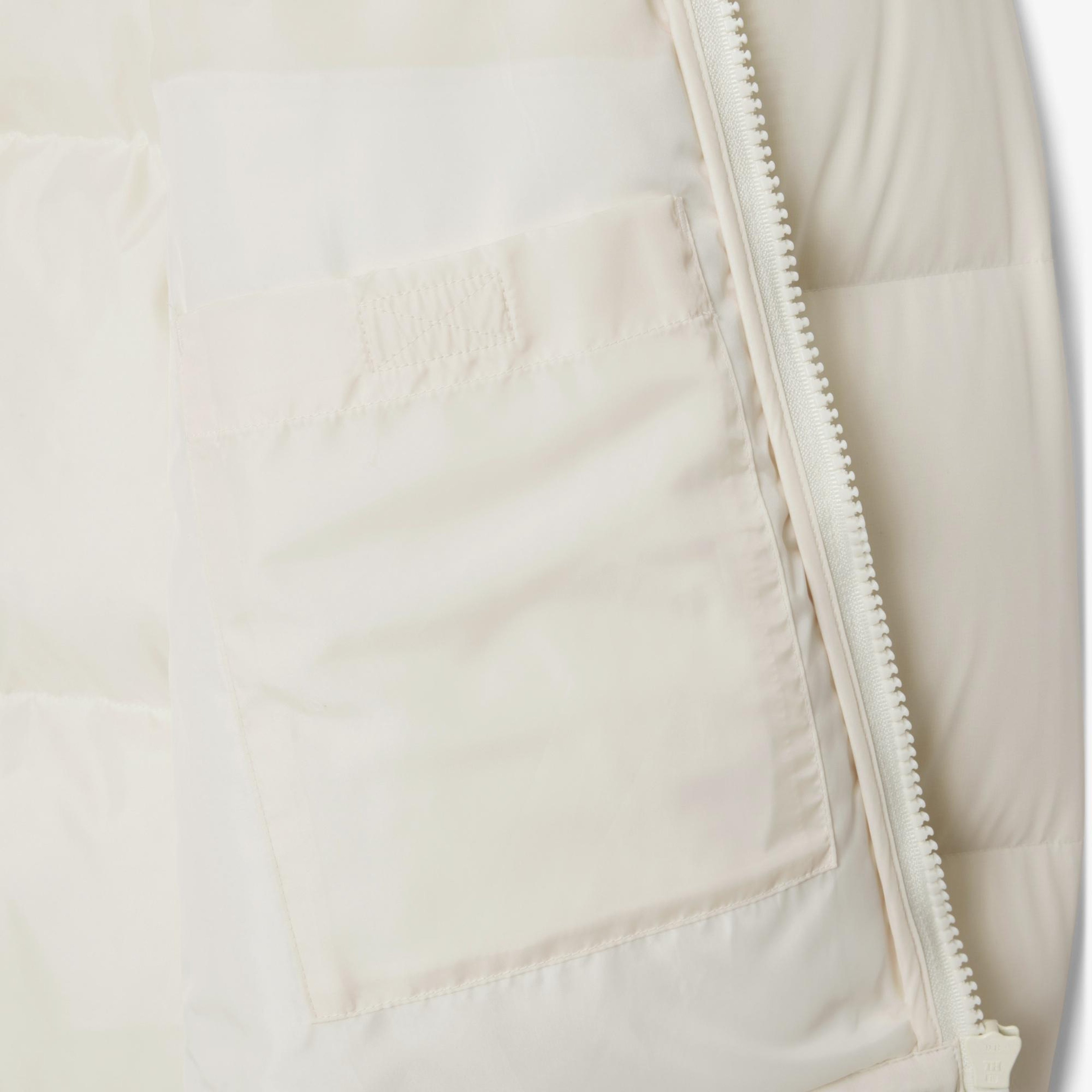 Erkek Relaxed Fit Kapüşonlu Krem Mont