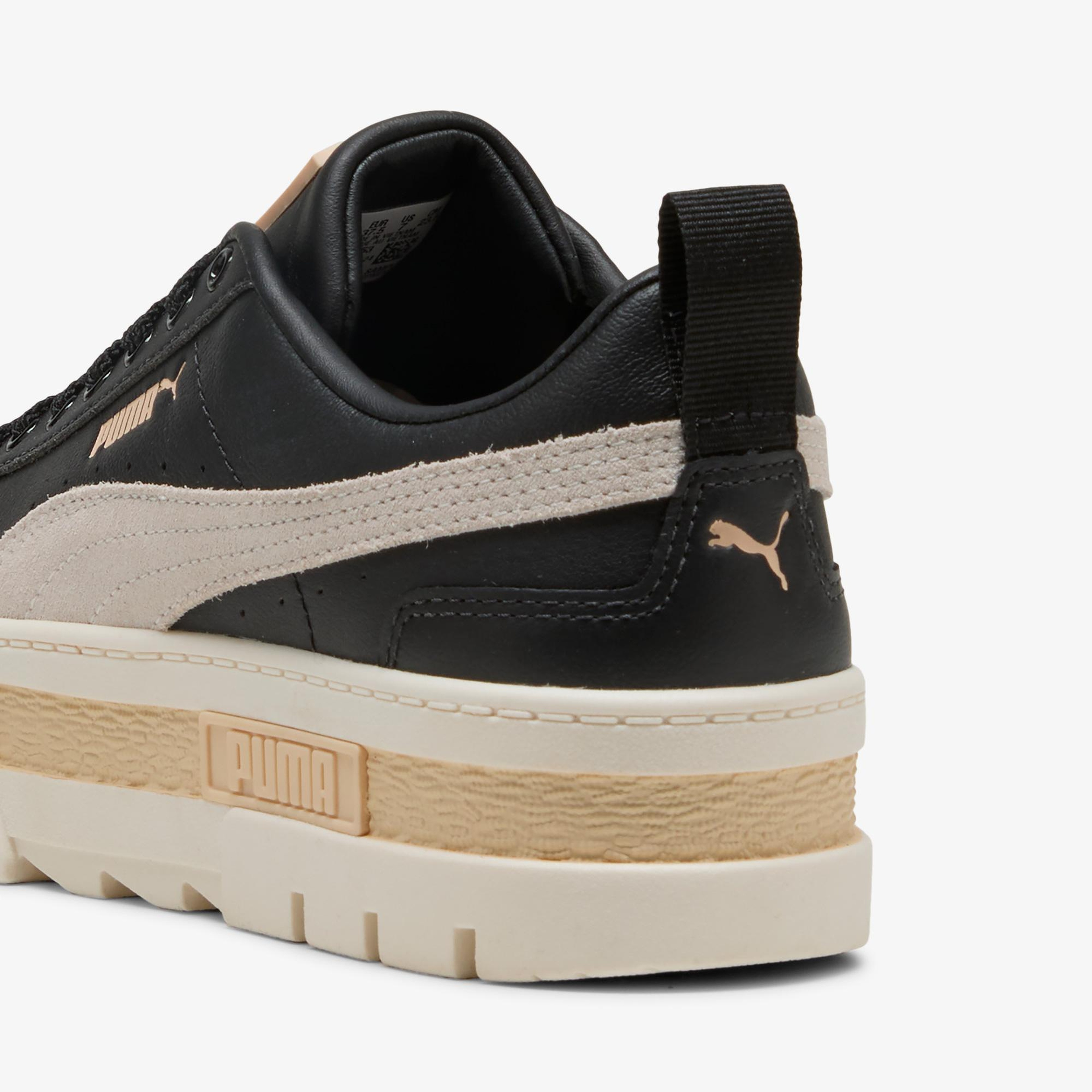 Puma Mayze Leather Kadın Siyah Spor Ayakkabı