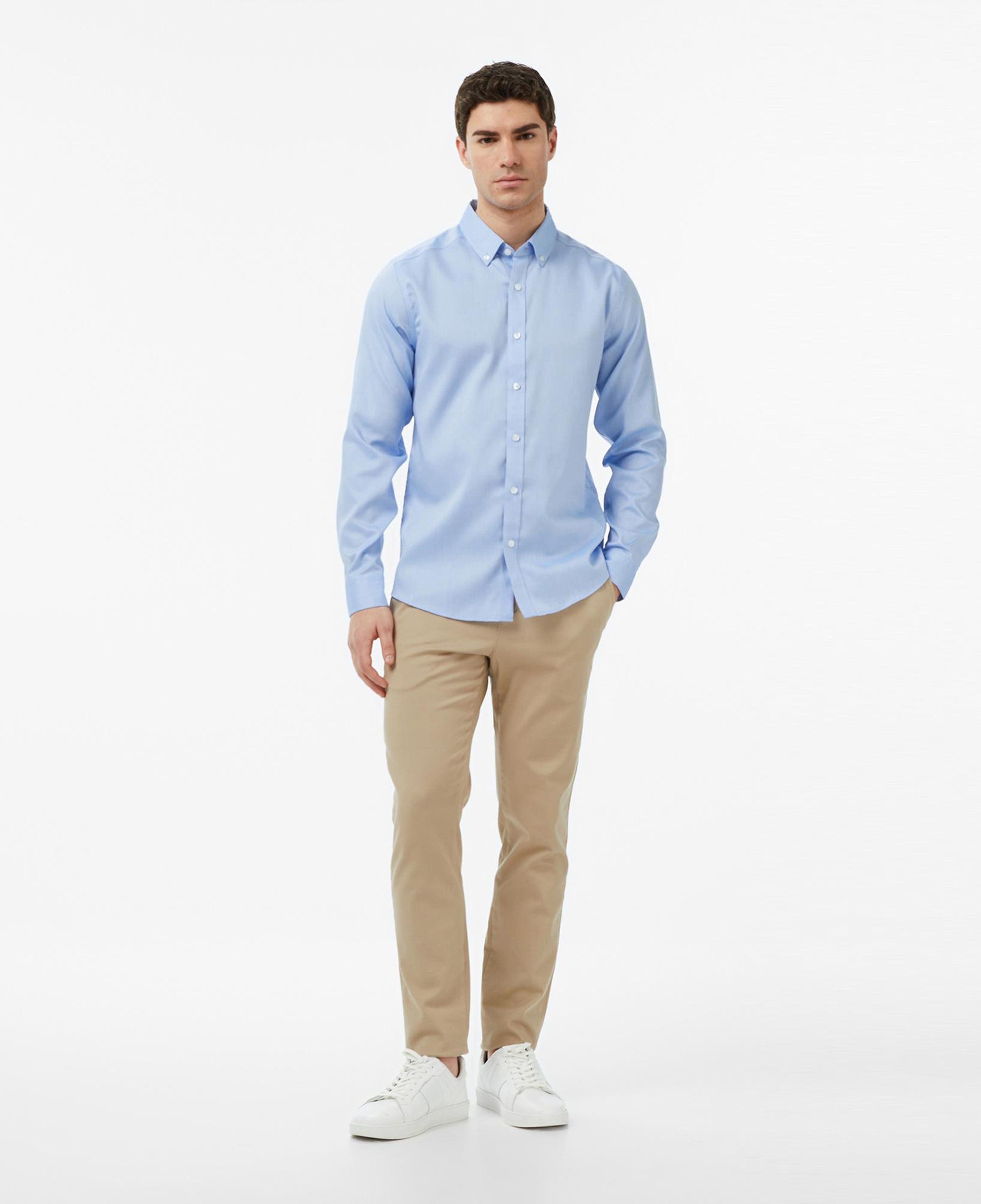 Nautica Erkek Mavi Slim Fit Gömlek