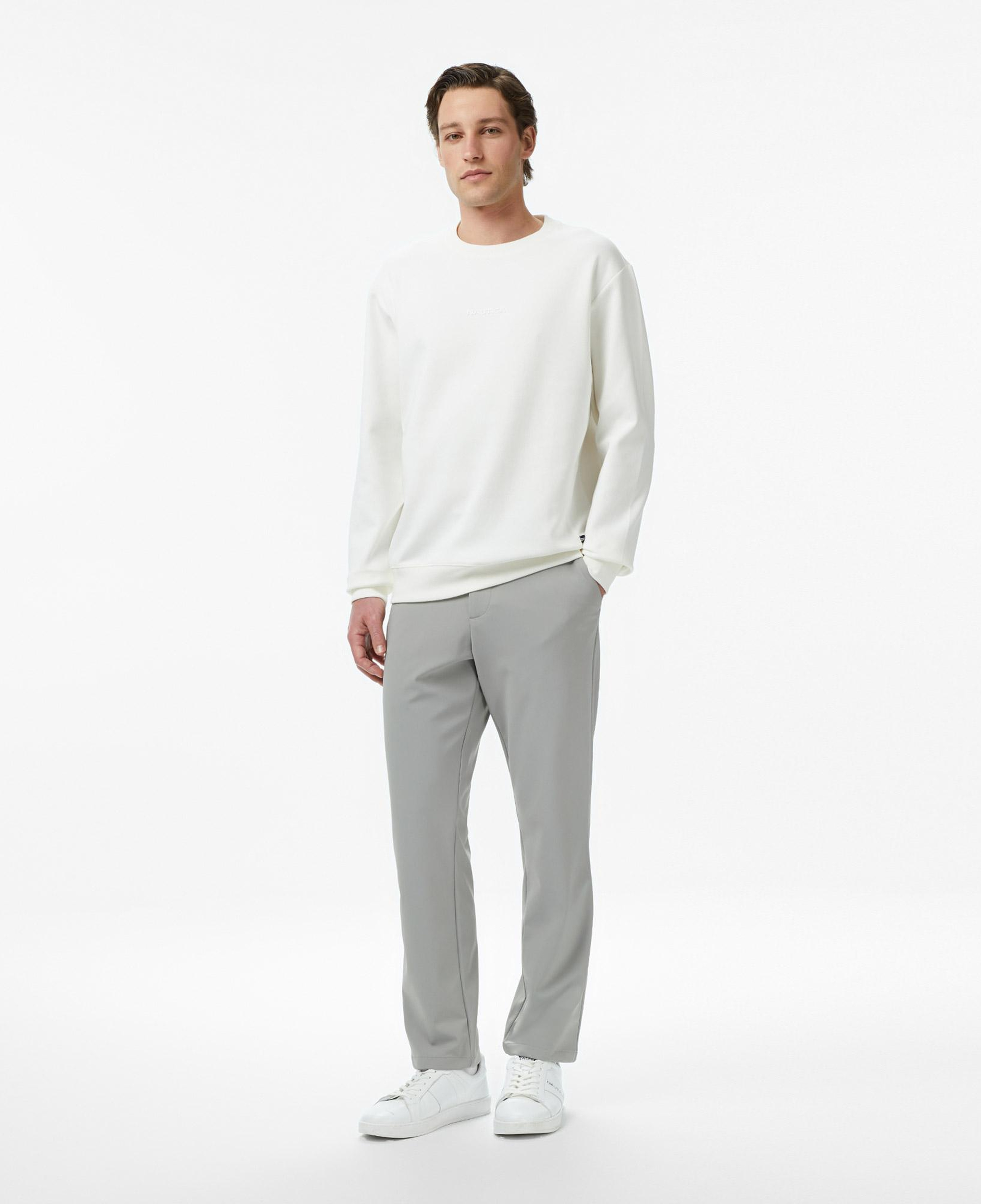 Nautica Erkek Krem Regular Fit Sweatshirt