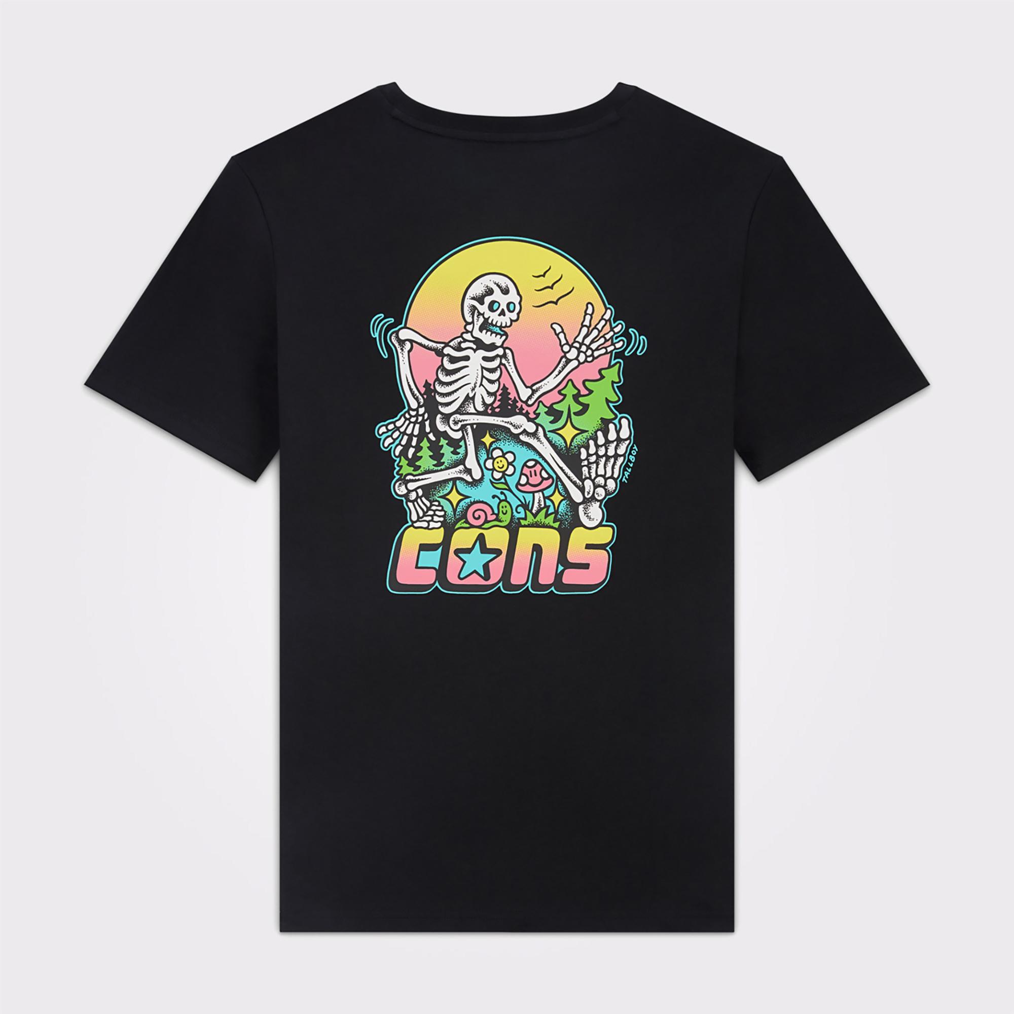 Converse CONS Erkek Baskılı Siyah T-Shirt