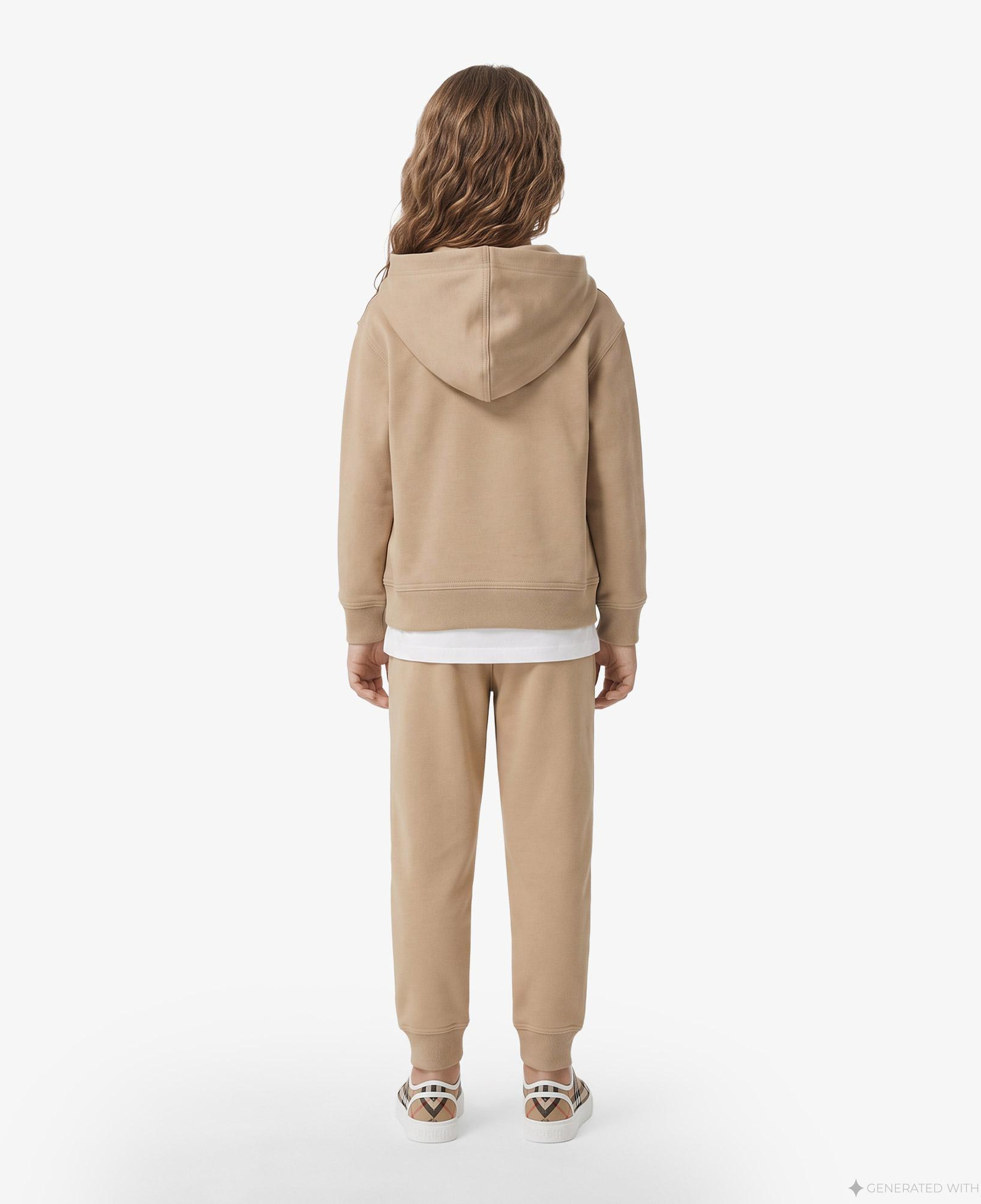 Burberry Jackson Label Cotton Jogging Çocuk Krem Eşofman Altı