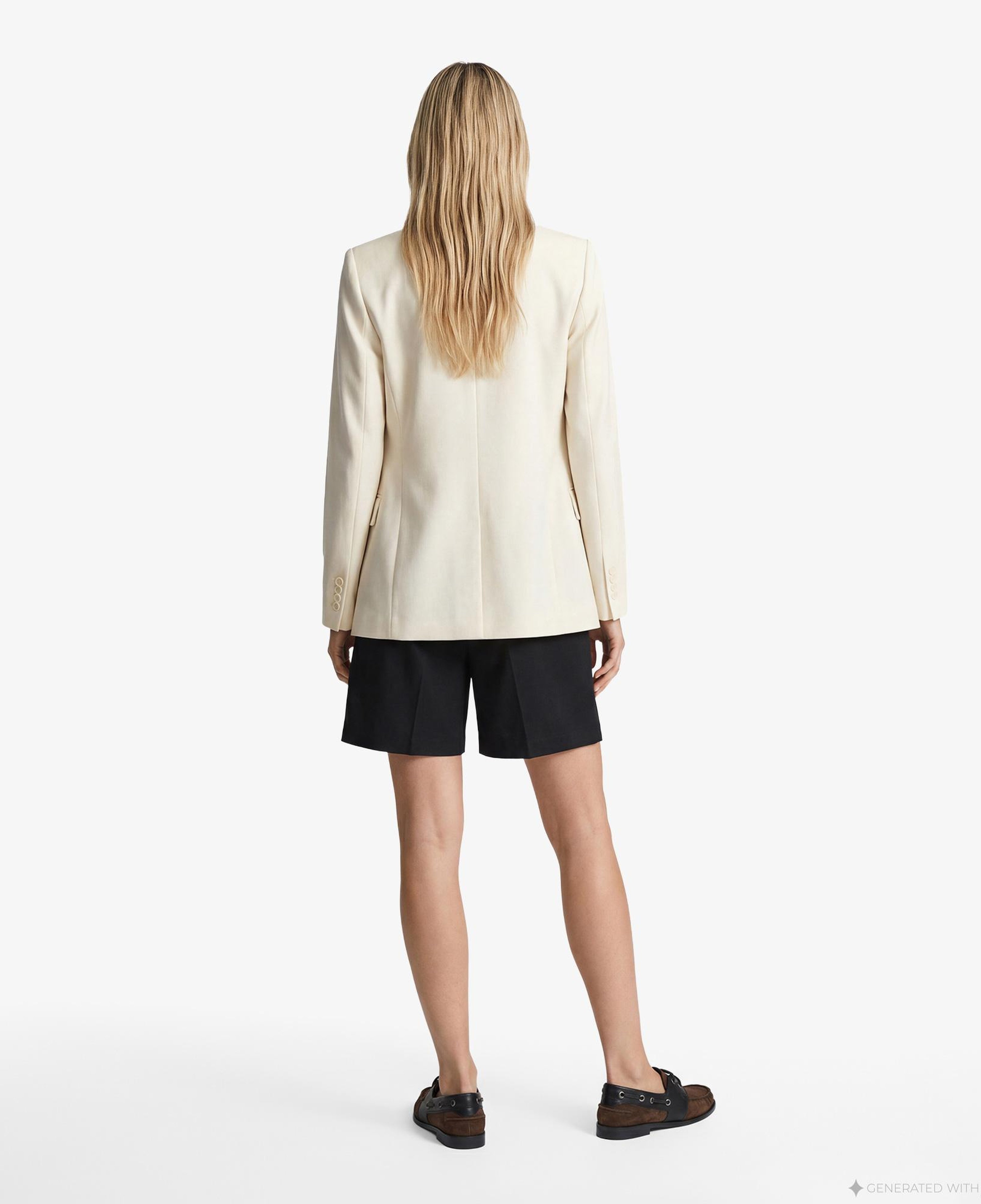 GANT Kadın Siyah Relaxed Fit Keten Şort