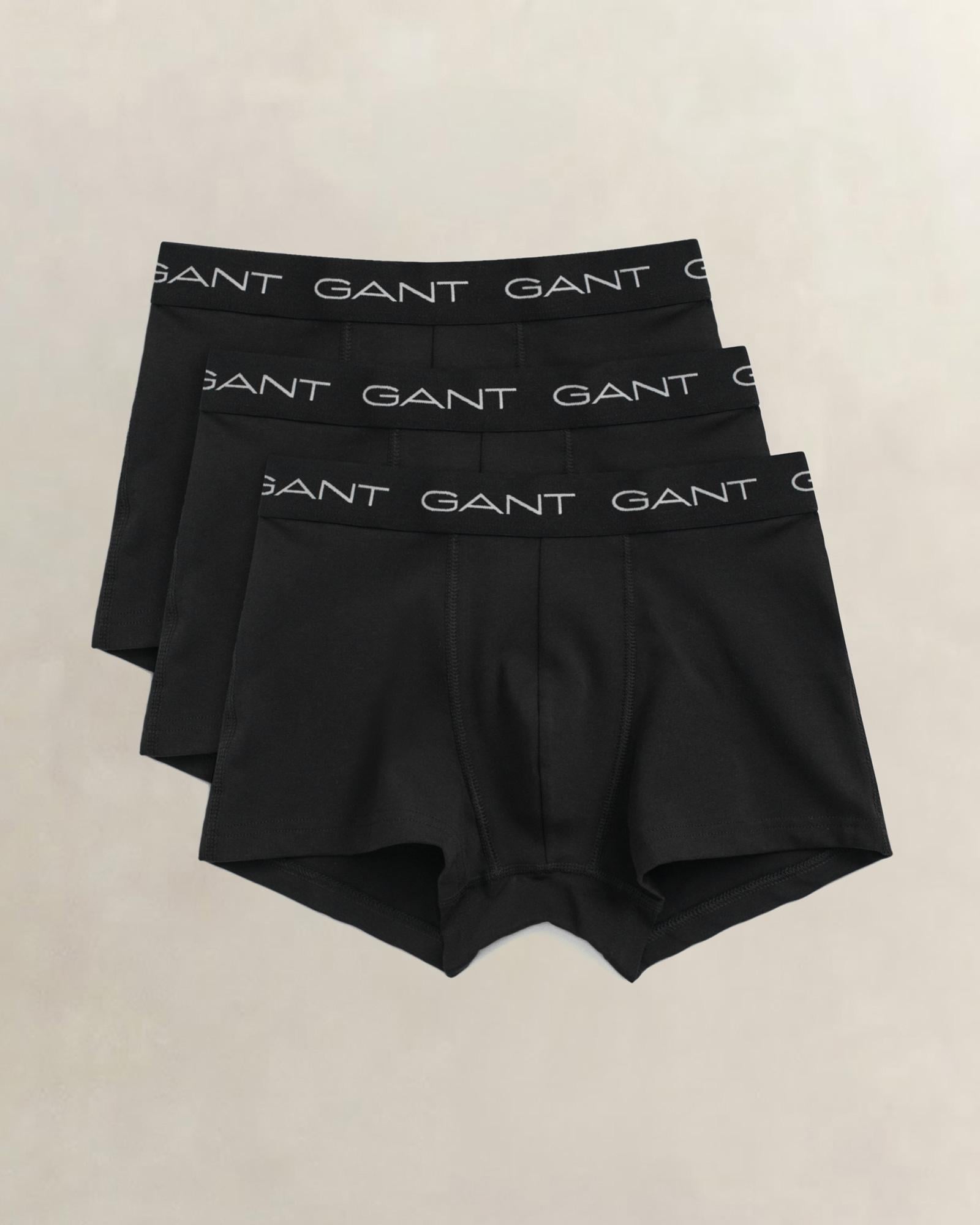 GANT Erkek Siyah Düz Boxer