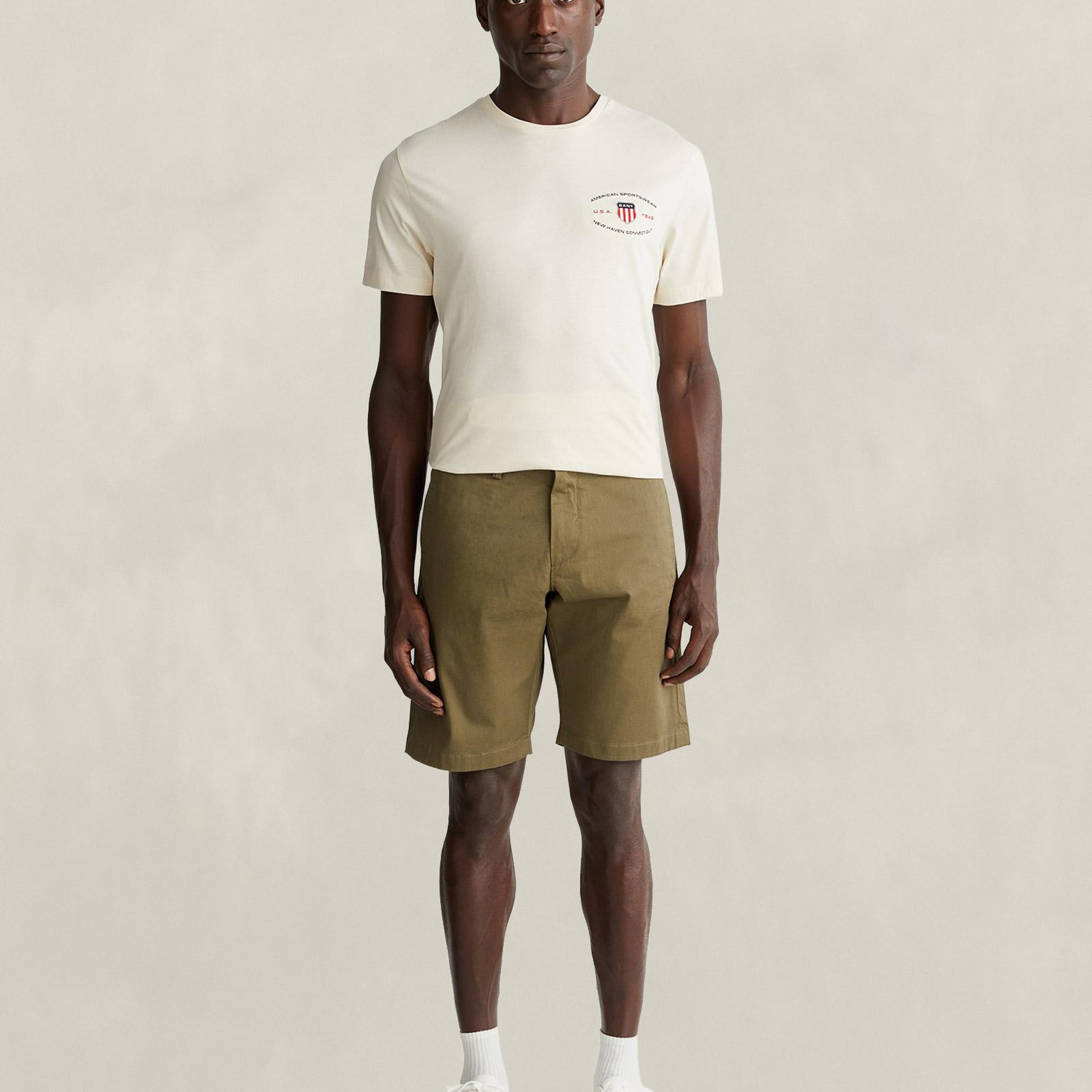 GANT Erkek Yeşil Relaxed Fit Chino Şort