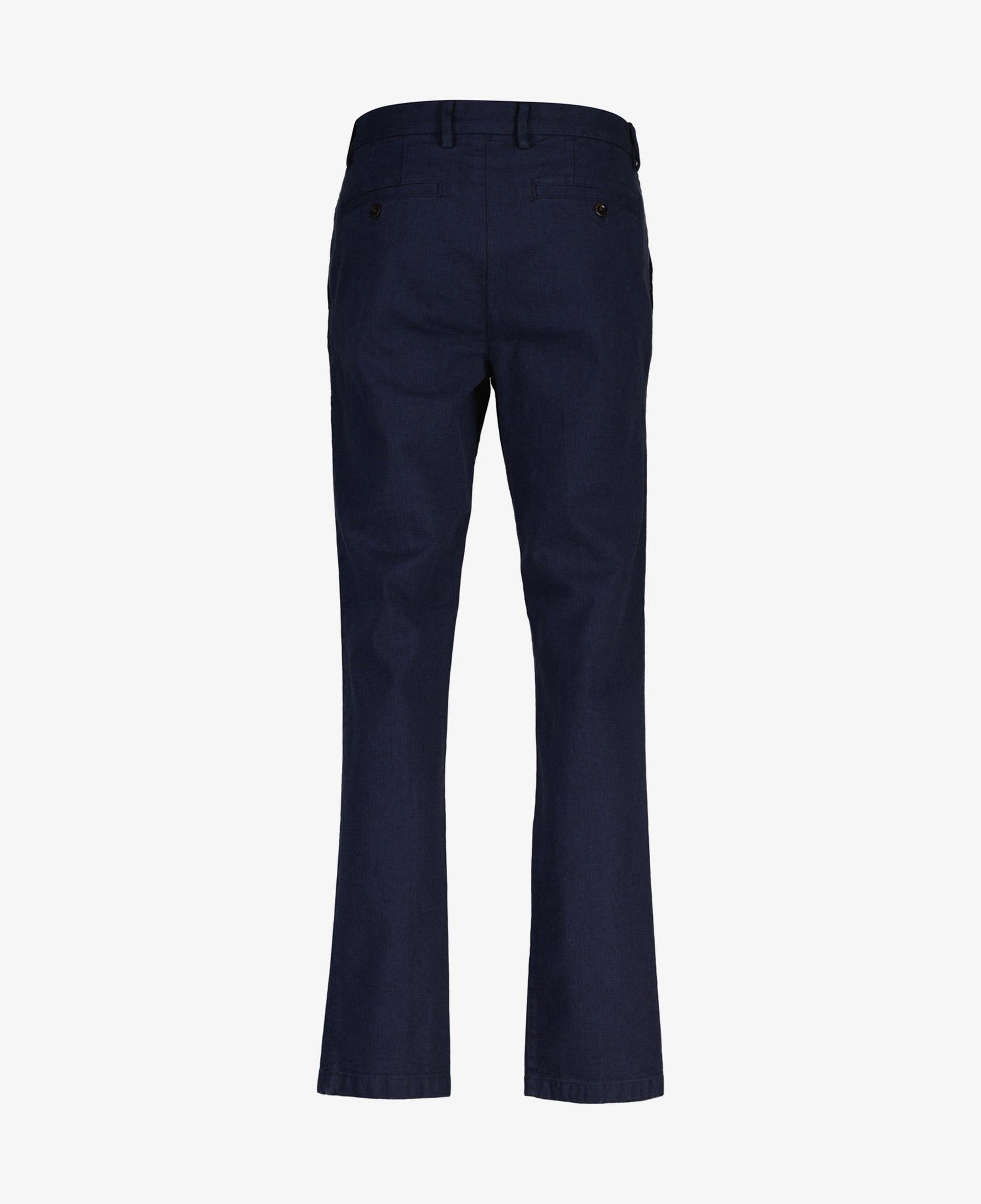 GANT Erkek Lacivert Slim Fit Casual Herringbone Pantolon