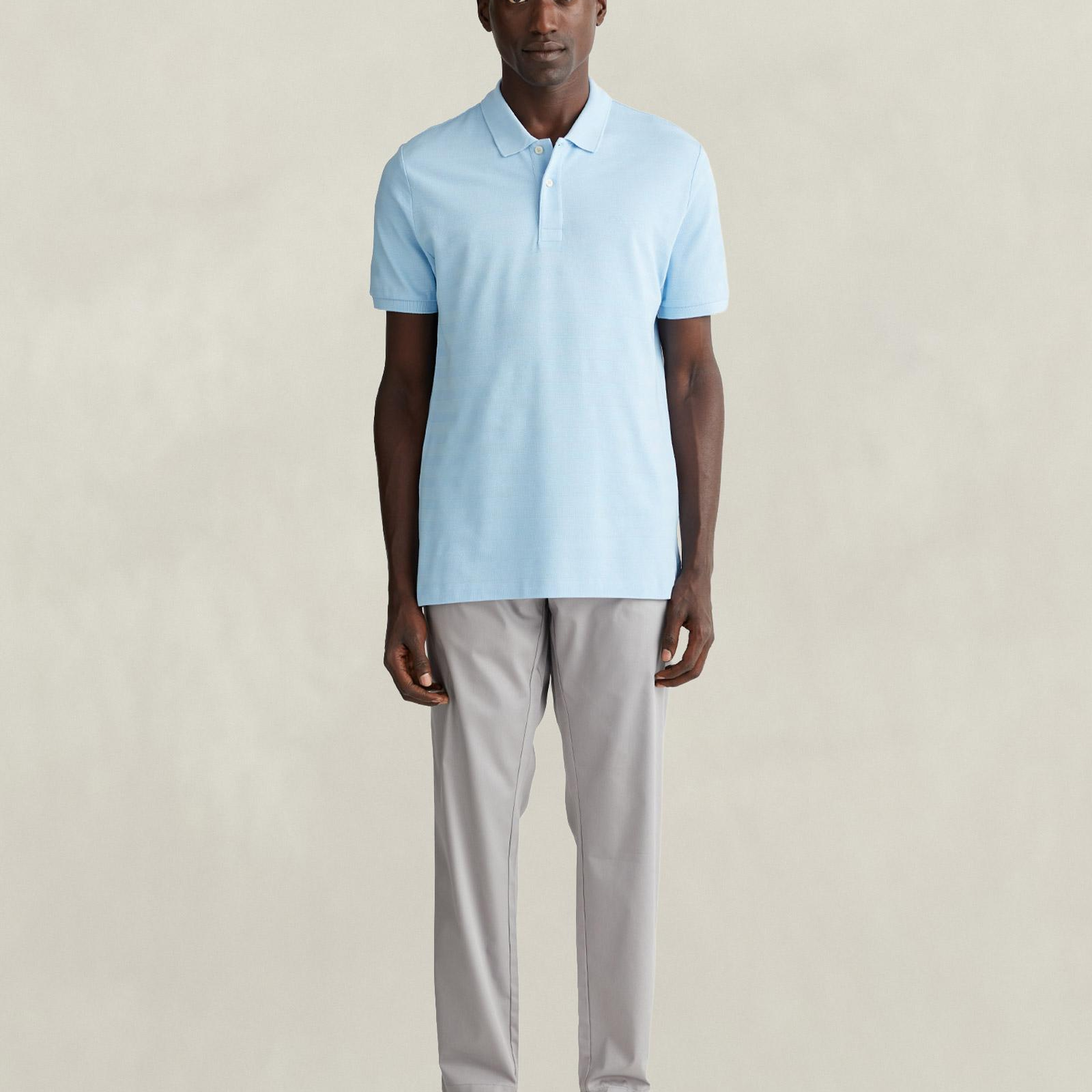 GANT Erkek Mavi Regular Fit Polo Yaka T-Shirt