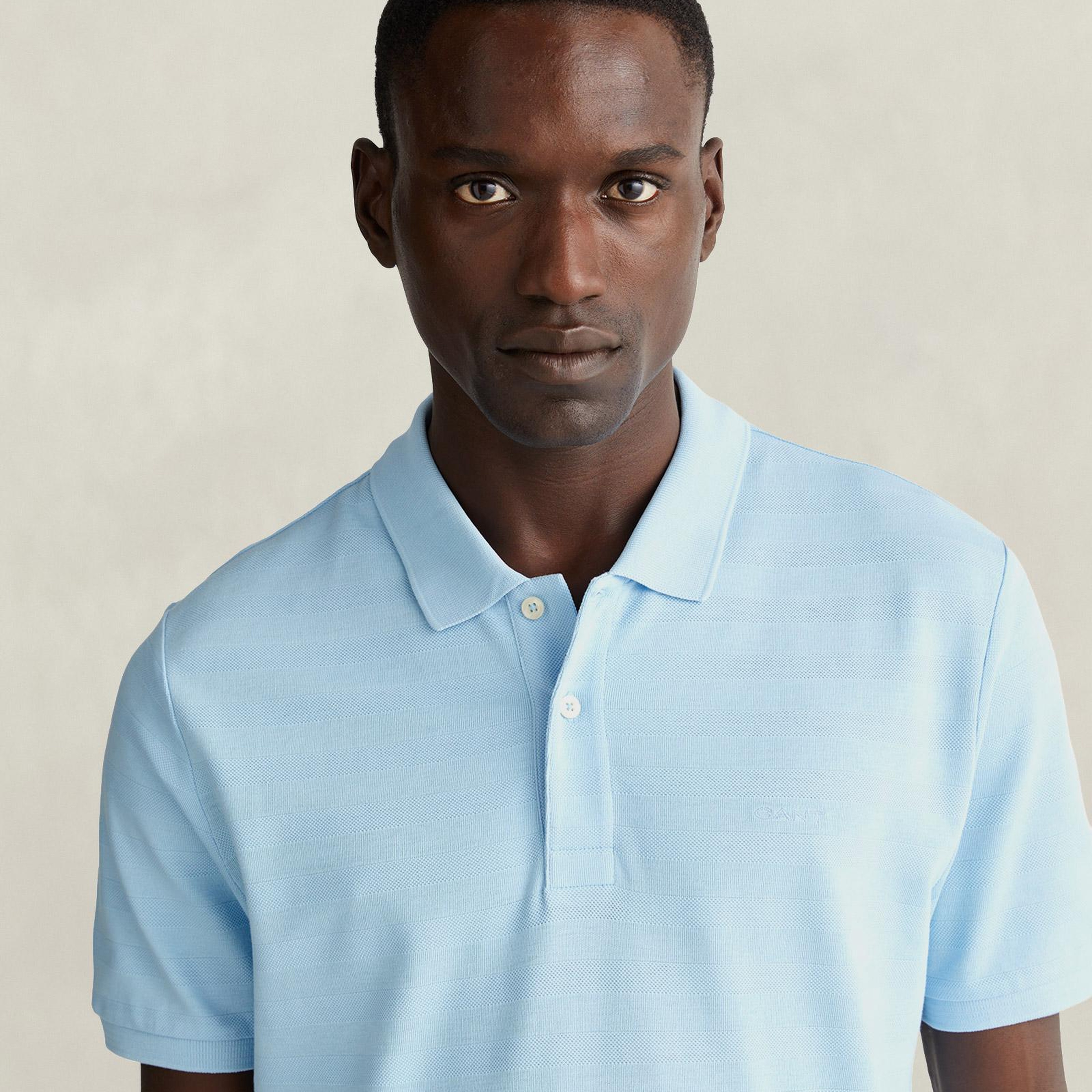 GANT Erkek Mavi Regular Fit Polo Yaka T-Shirt