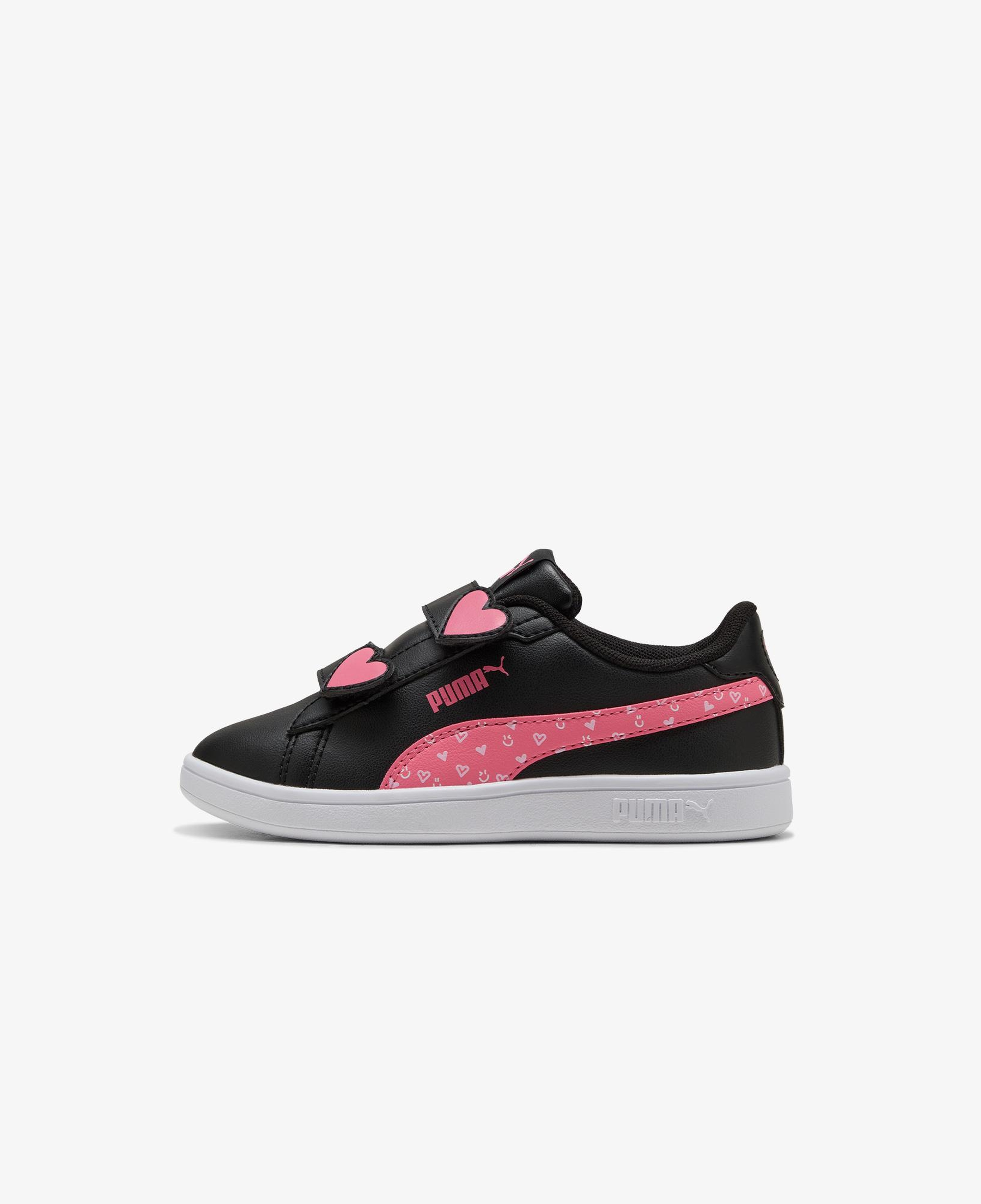 Puma Smash 3.0 Hearty V Çocuk Siyah Spor Ayakkabı