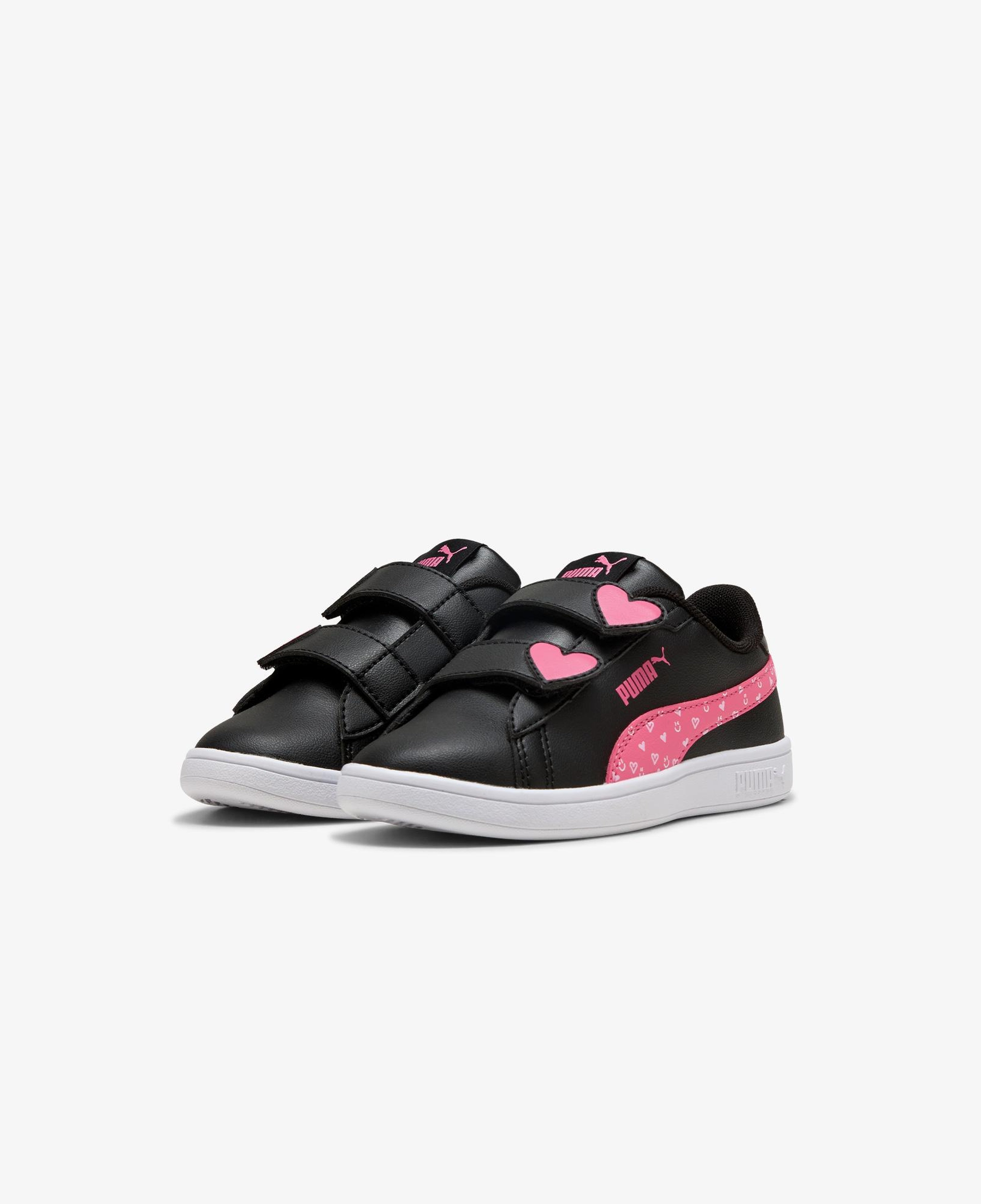 Puma Smash 3.0 Hearty V Çocuk Siyah Spor Ayakkabı