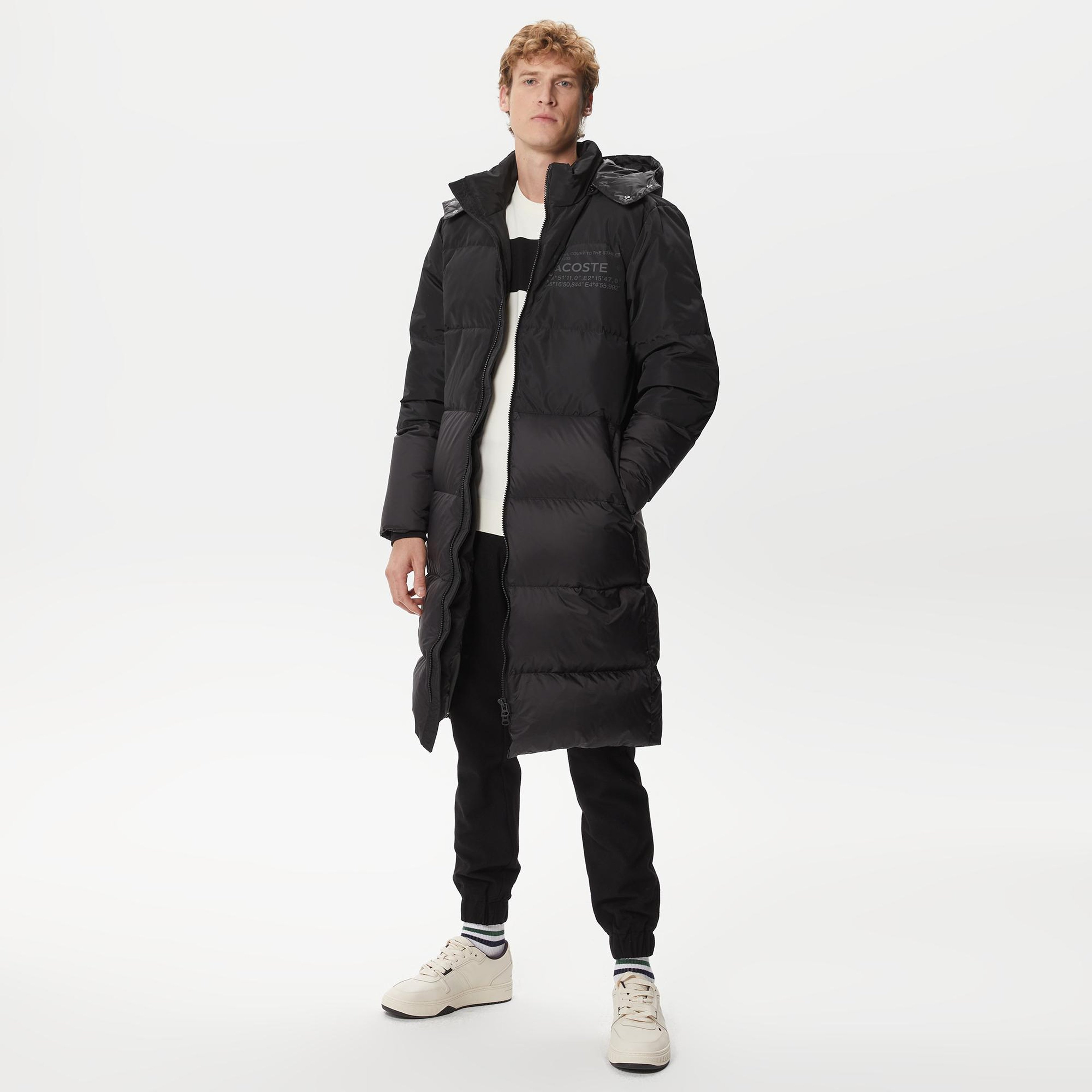 Lacoste Erkek Siyah Mont