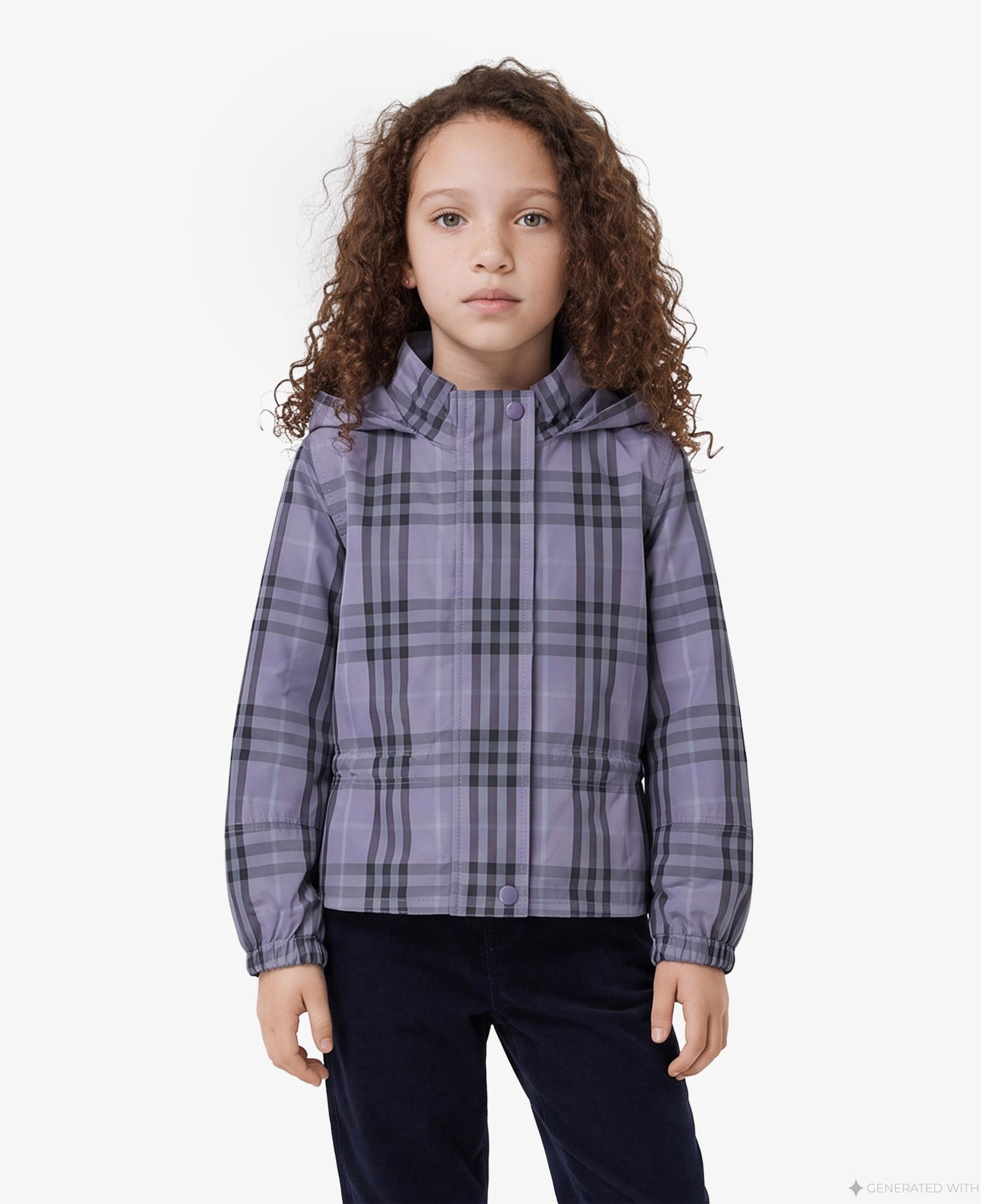 Burberry Celeste Çocuk Mor Mont