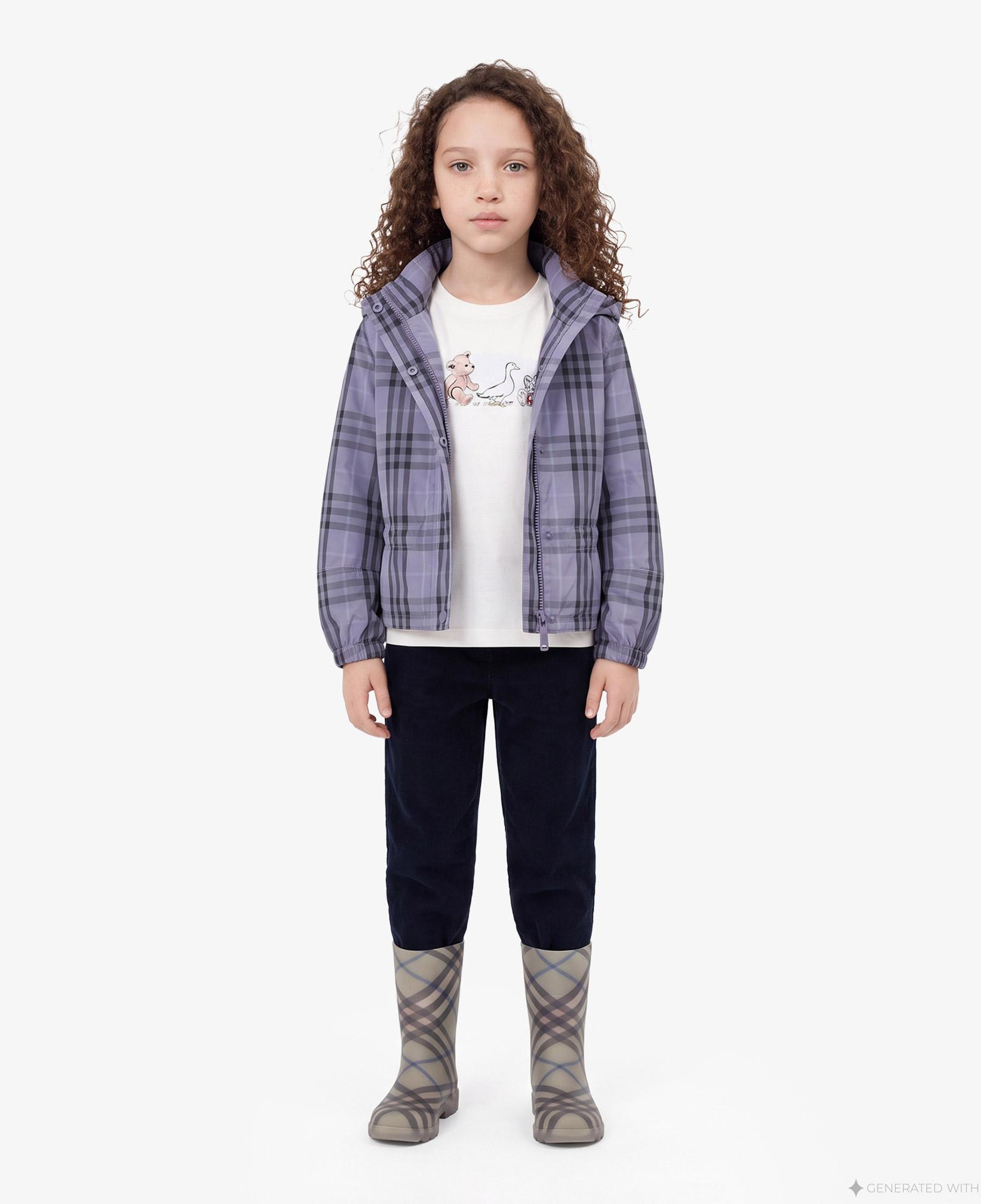Burberry Celeste Çocuk Mor Mont