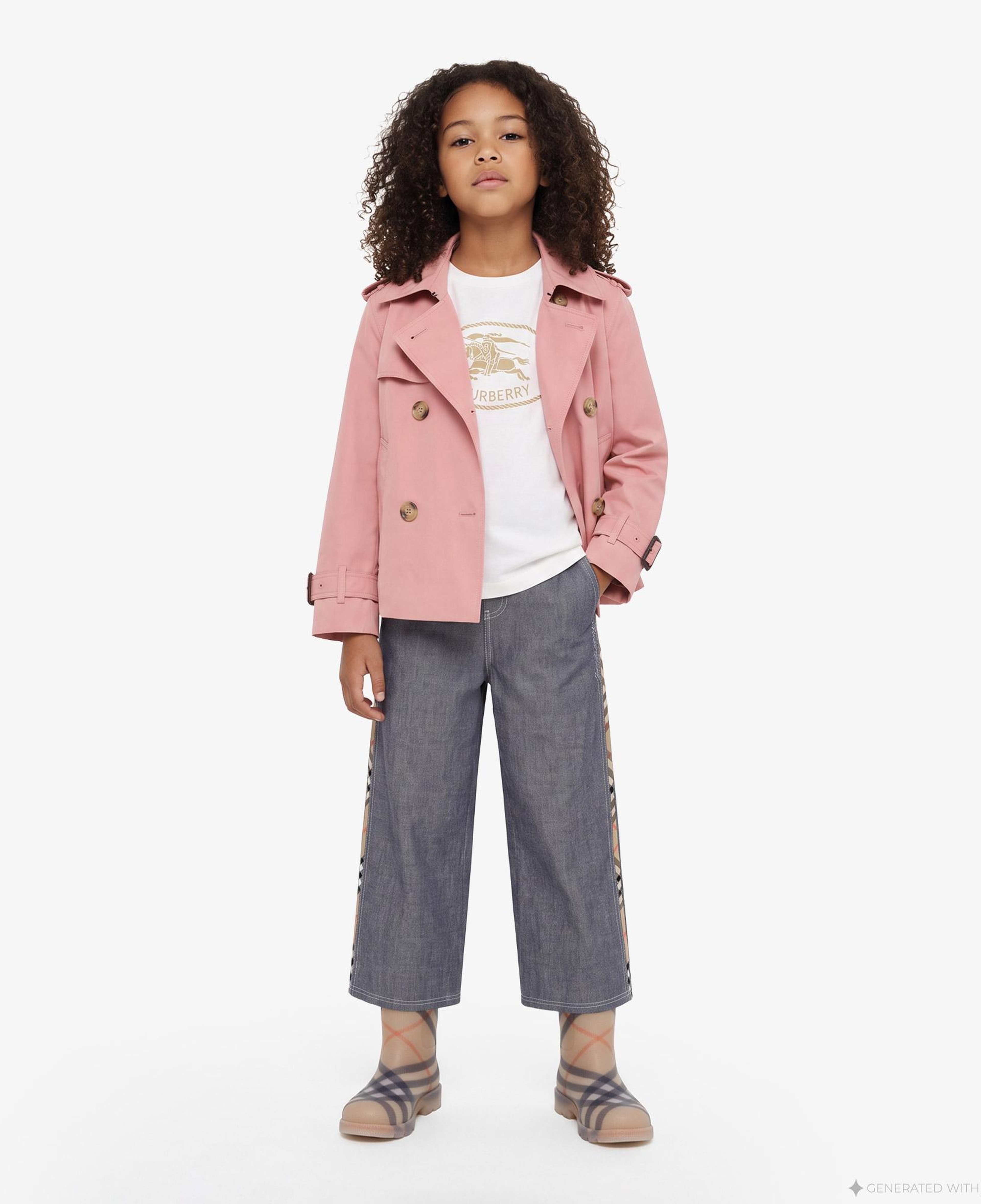 Burberry Rosie Çocuk Pembe Mont