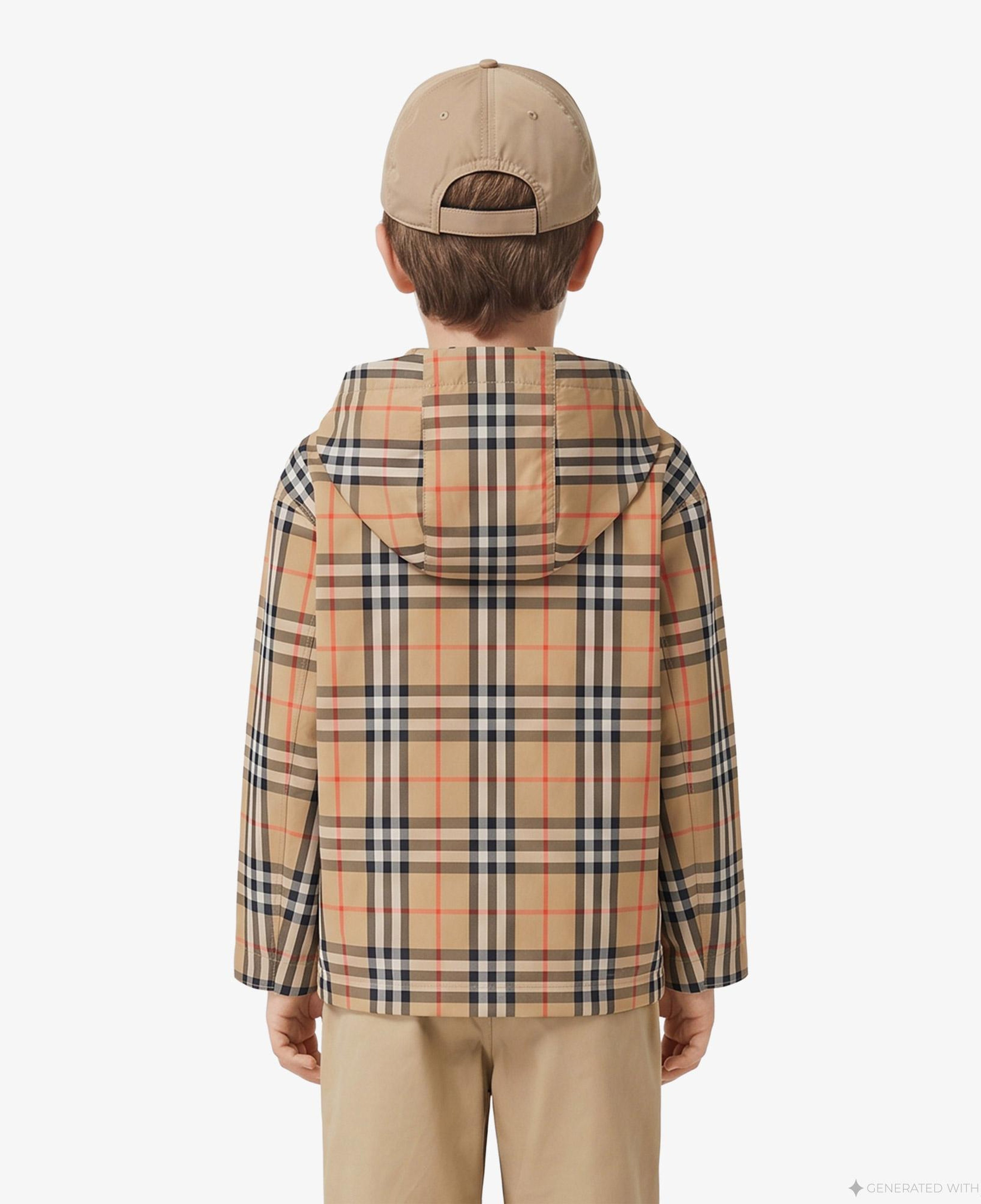 Burberry Jem Check Çocuk Bej Mont