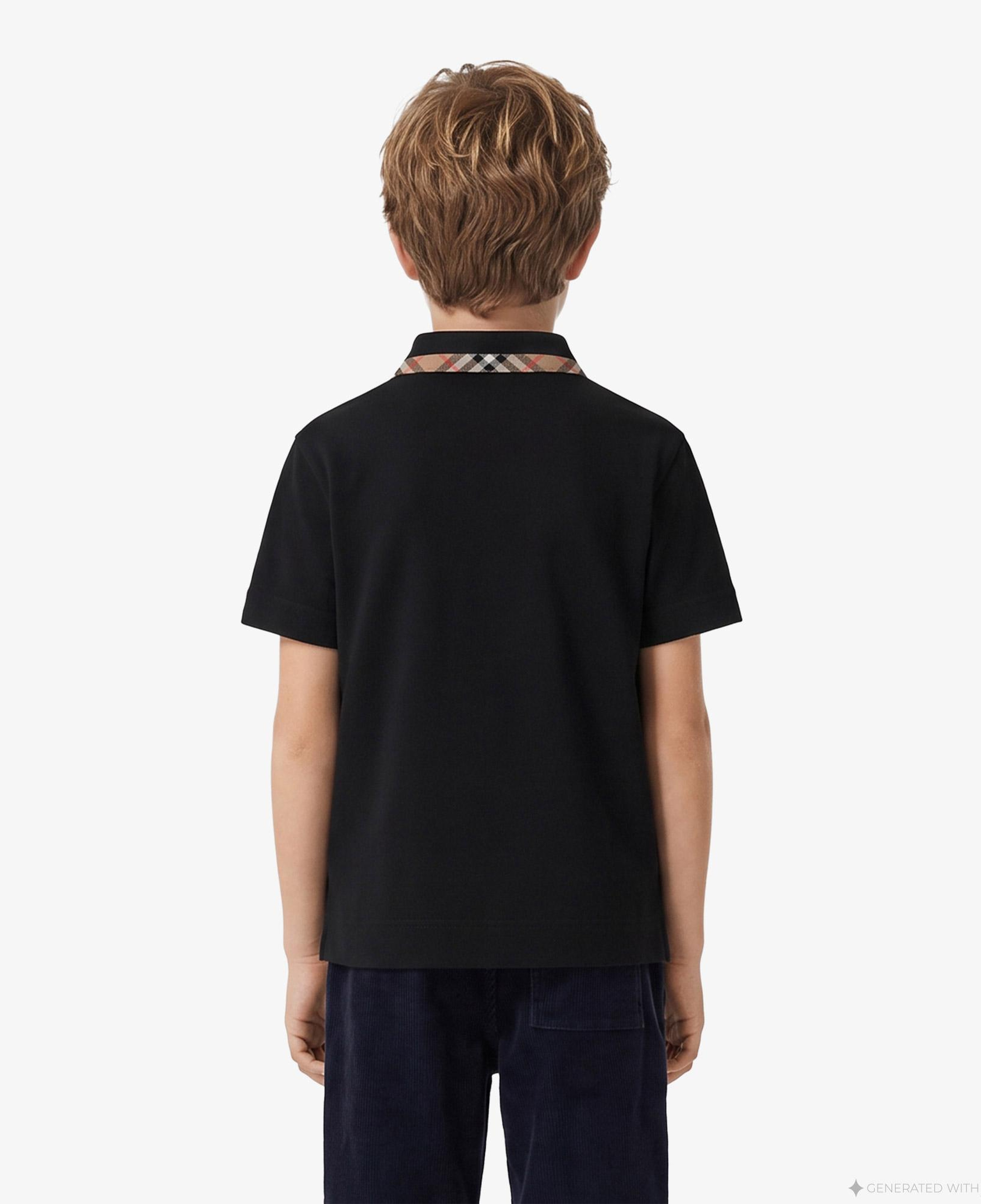 Burberry Johane Çocuk Siyah Polo