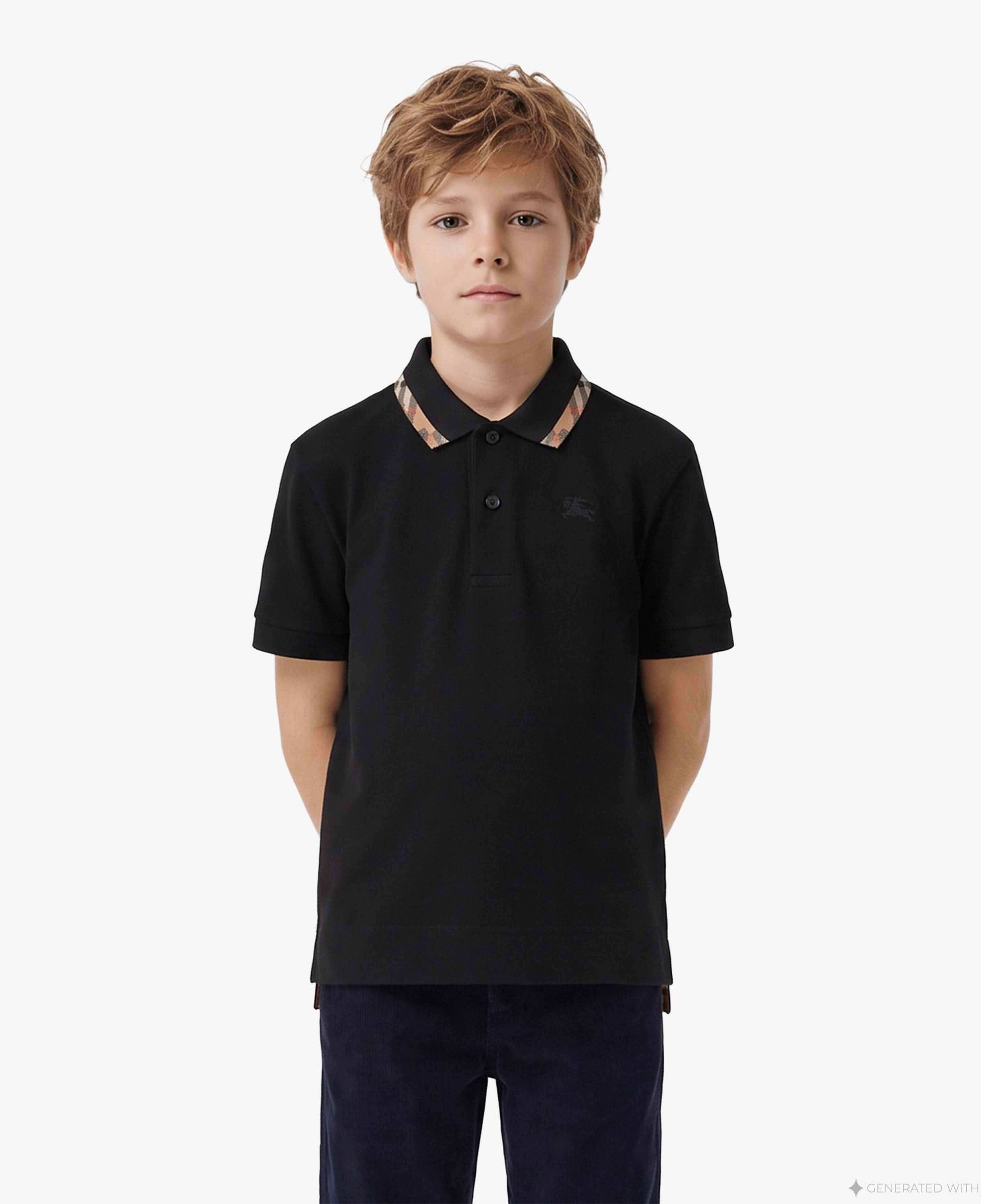 Burberry Johane Çocuk Siyah Polo