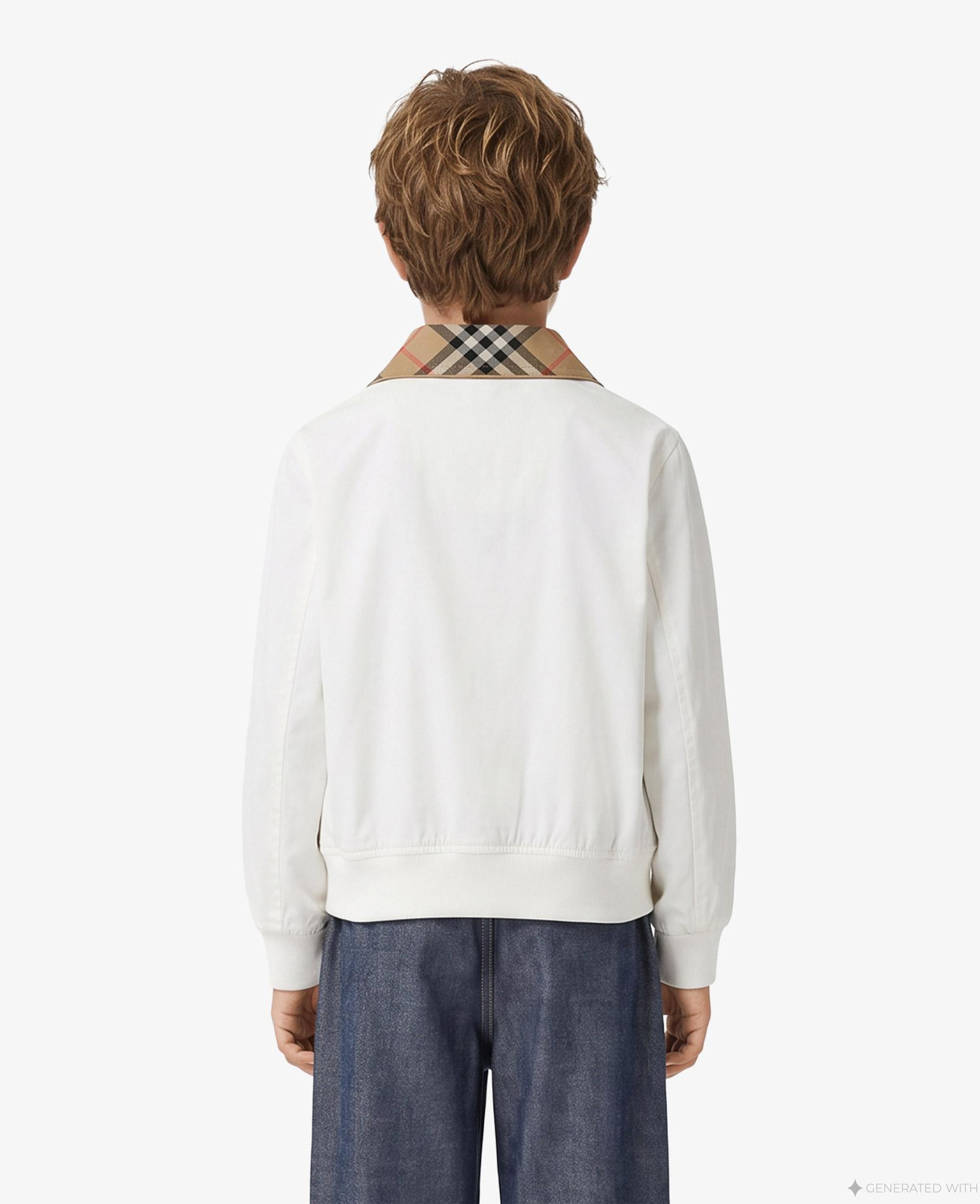 Burberry Hayfield Çocuk Beyaz Mont