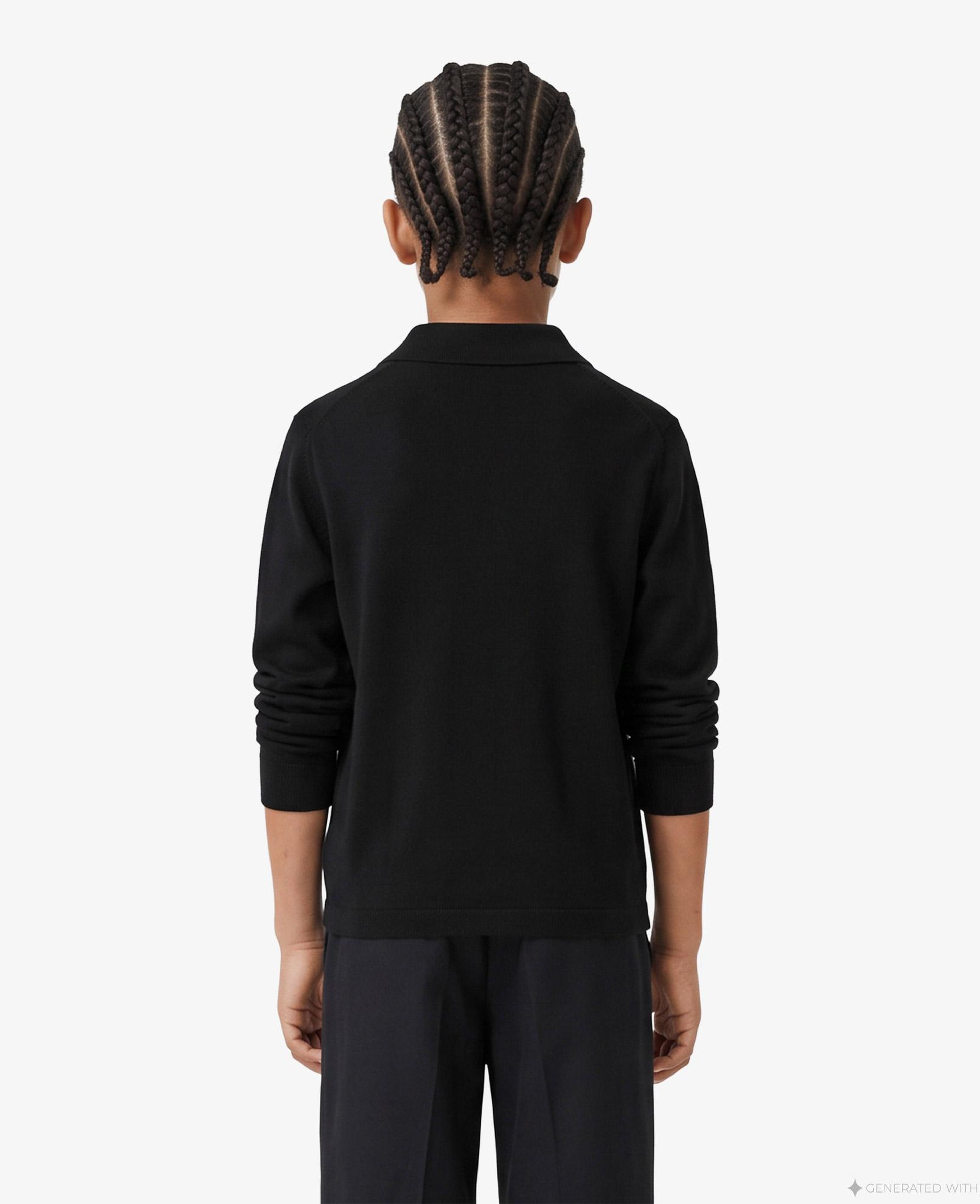 Burberry Tane Polo Ekd Çocuk Siyah Triko