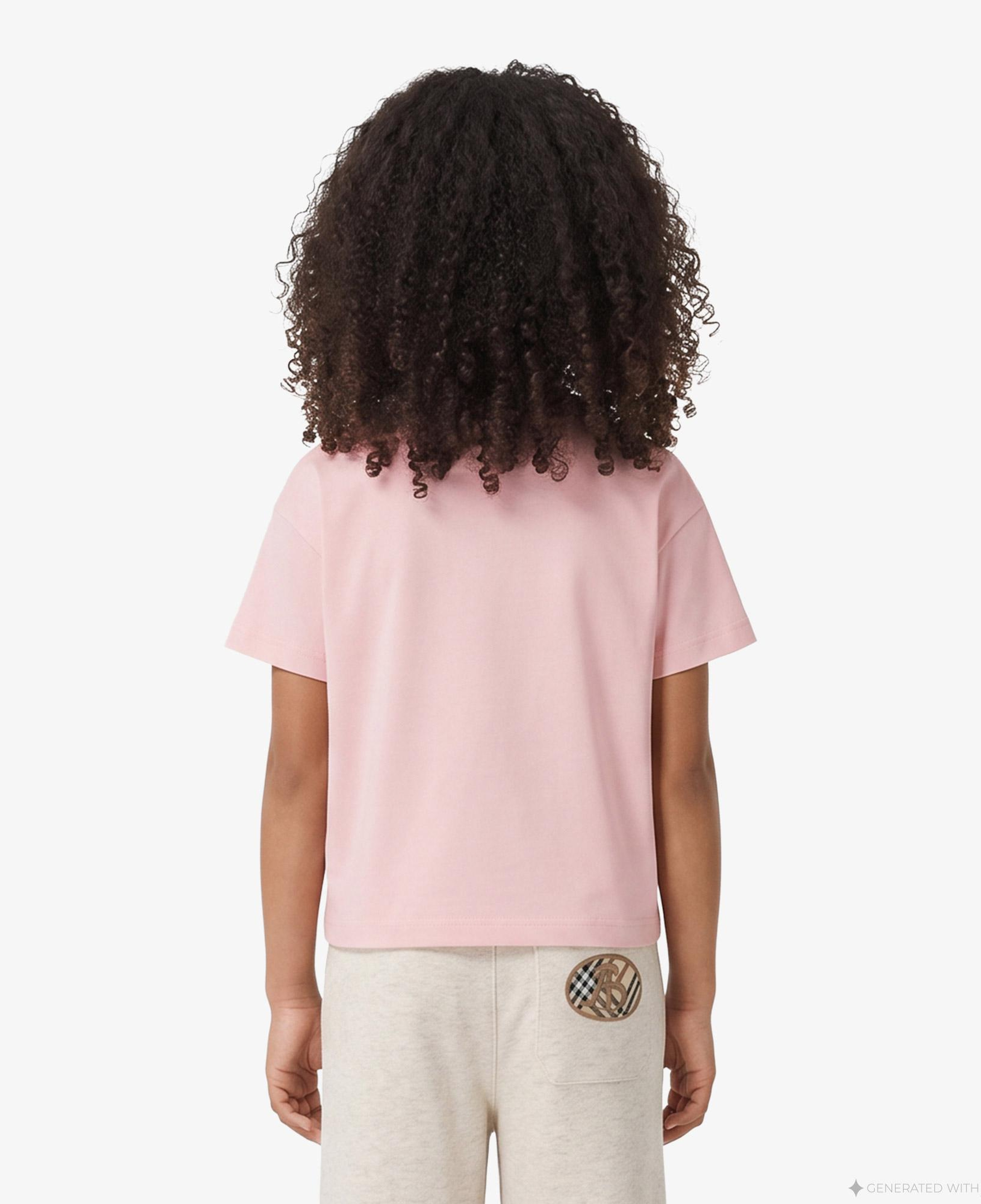Burberry Racheal Crest Çocuk Pembe T-Shirt
