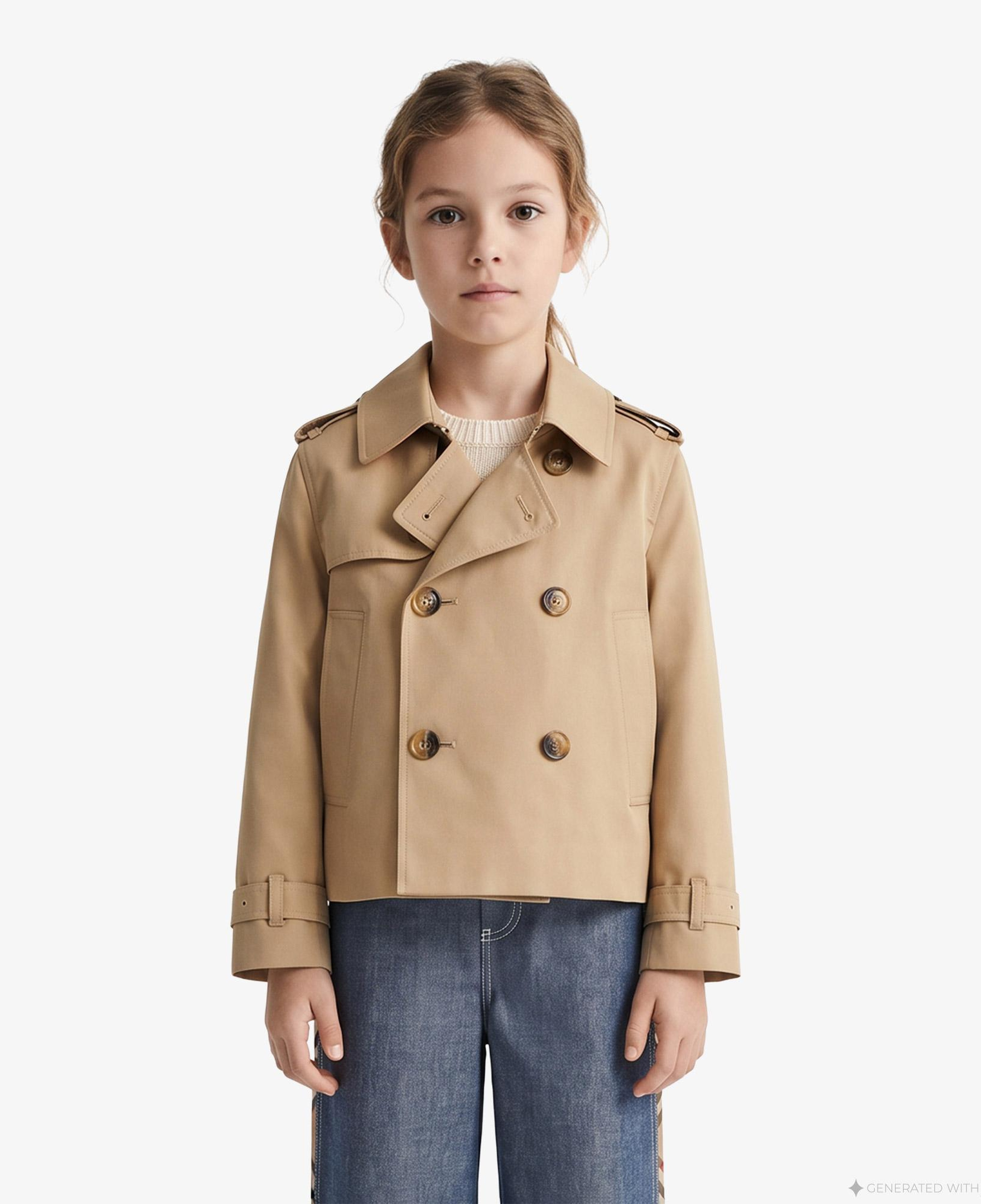Burberry Rosie Çocuk Bej Mont