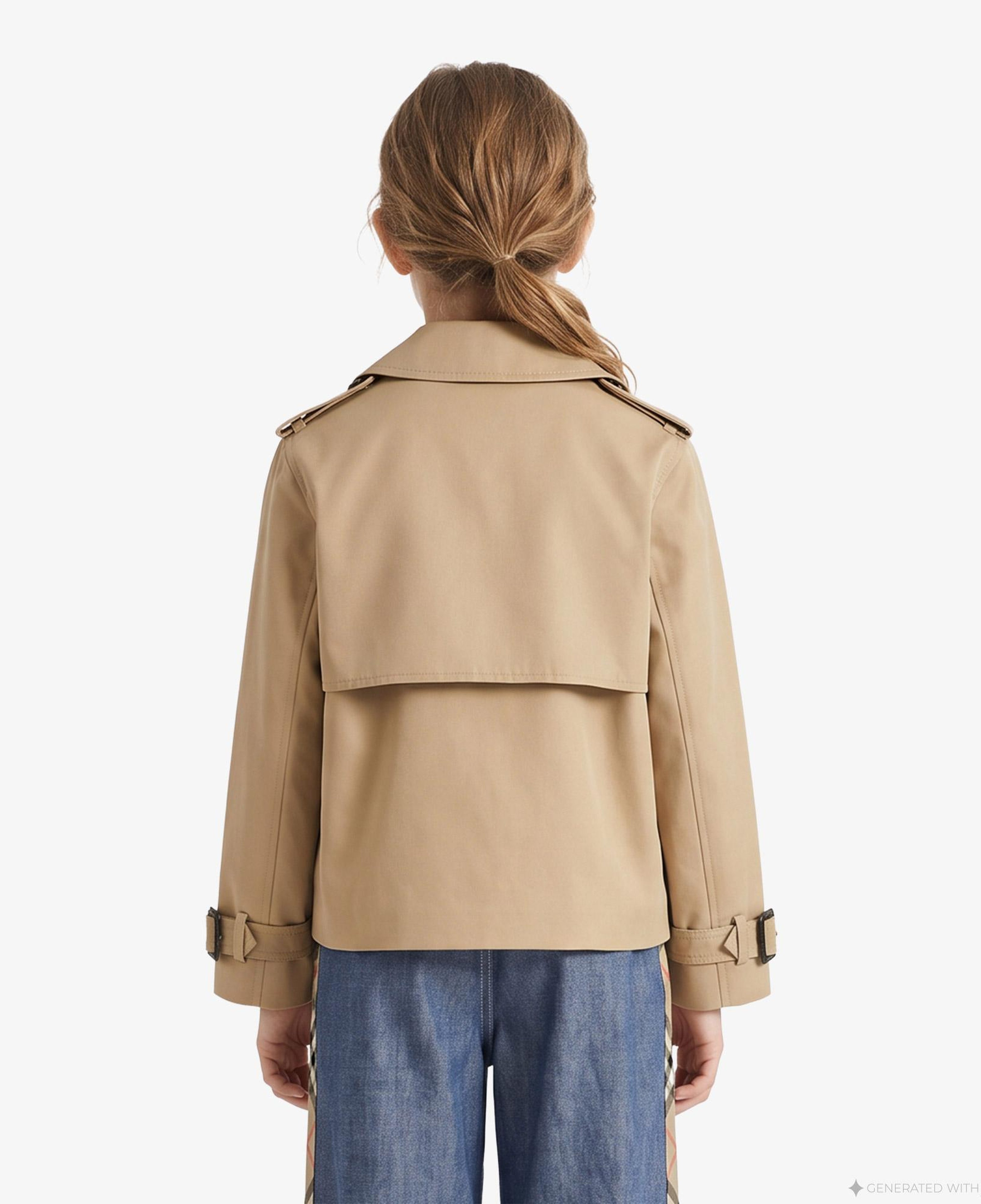 Burberry Rosie Çocuk Bej Mont