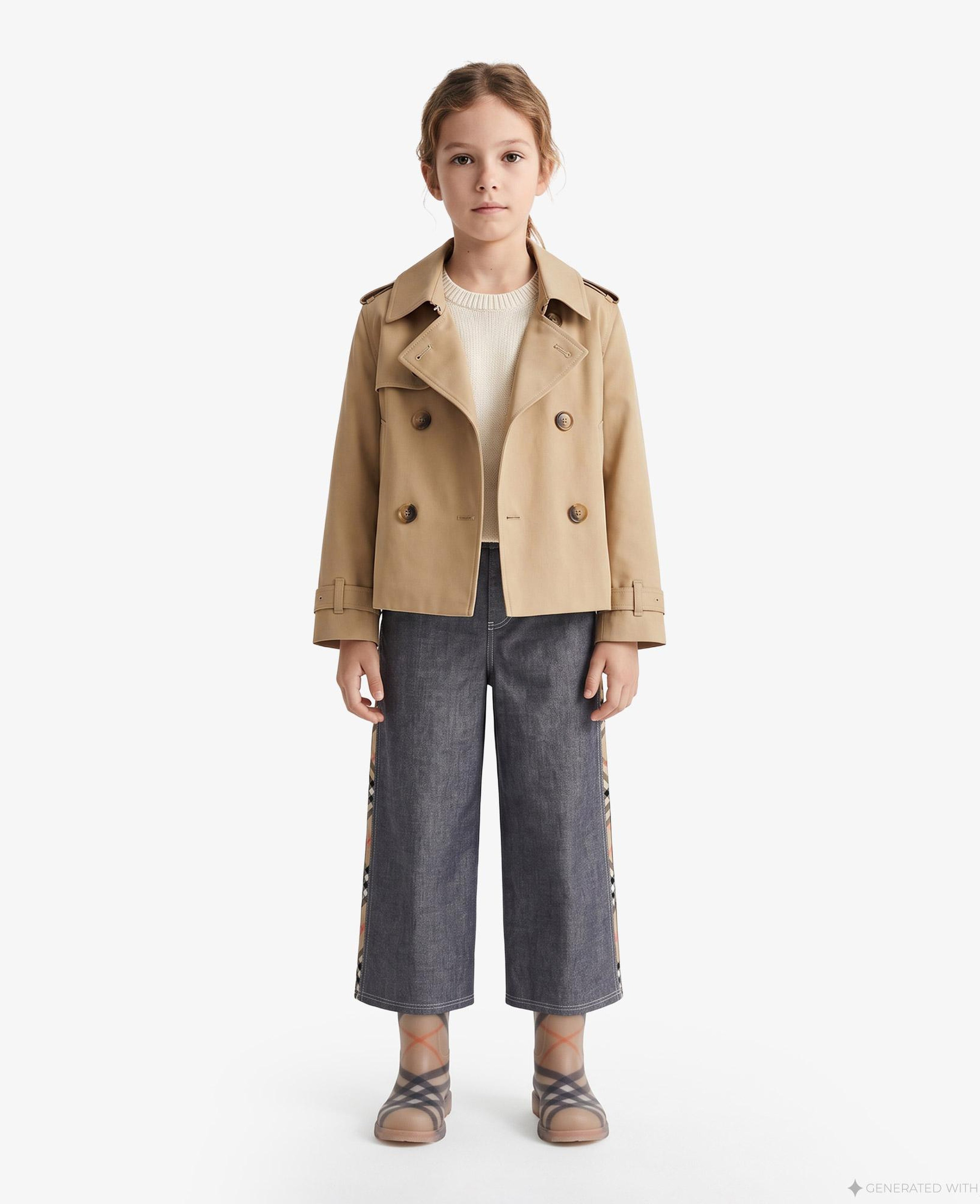 Burberry Rosie Çocuk Bej Mont